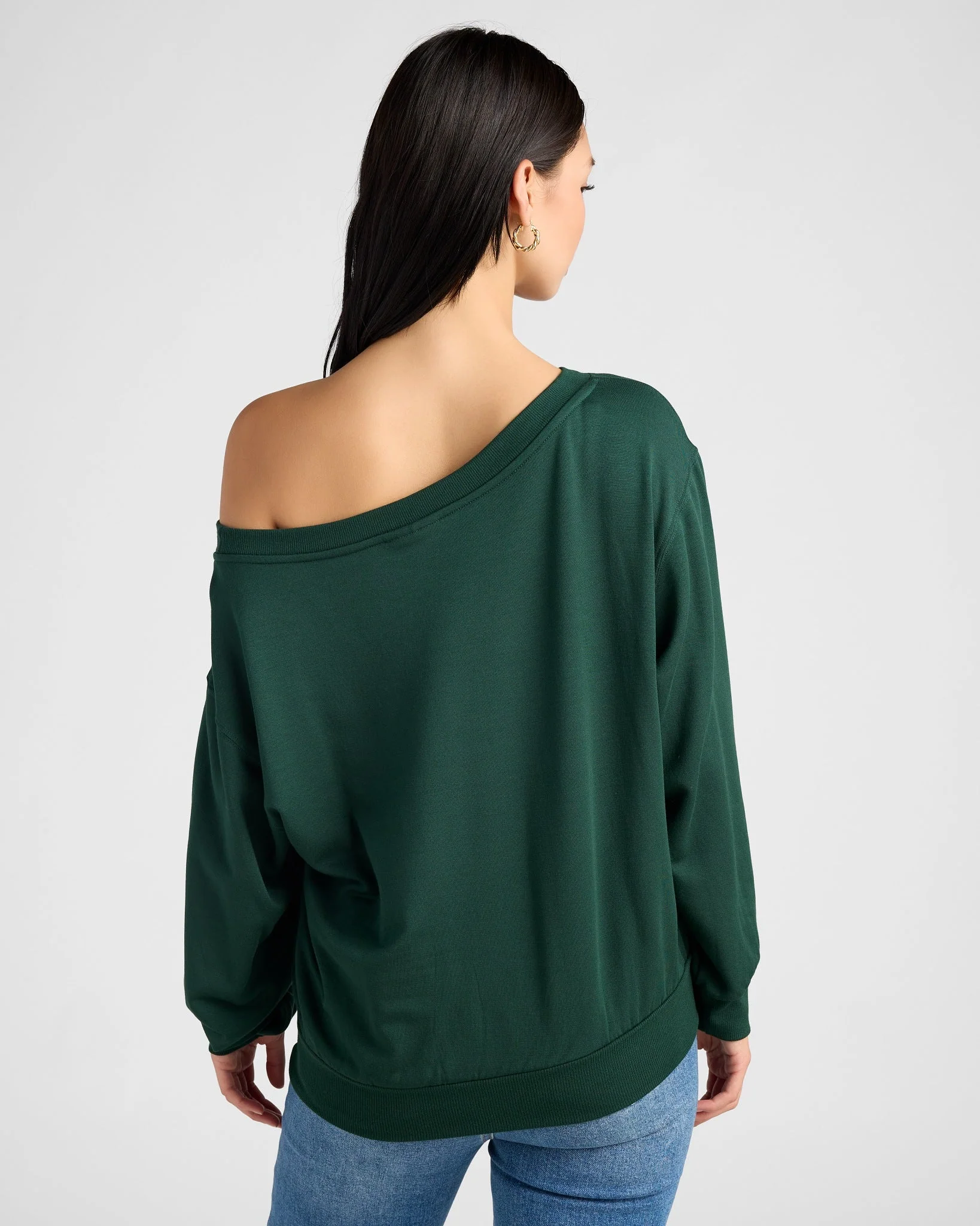 Brooksville One Shoulder Sweatshirt - Image 10