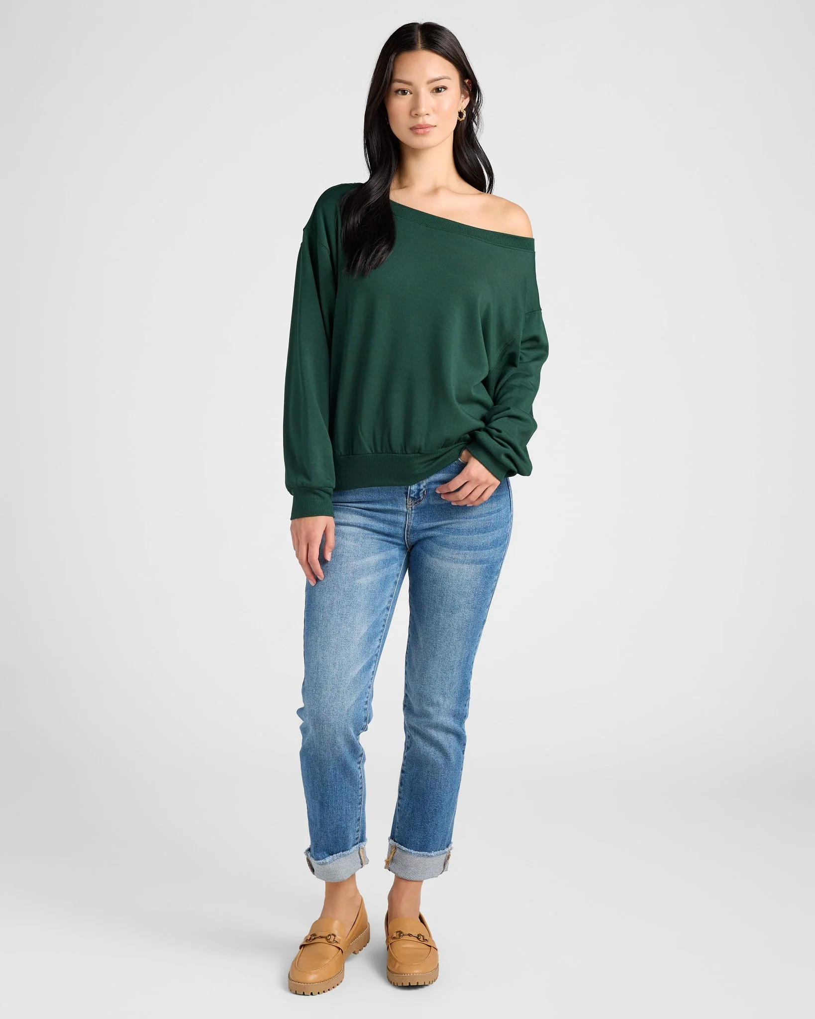 Brooksville One Shoulder Sweatshirt - Image 12