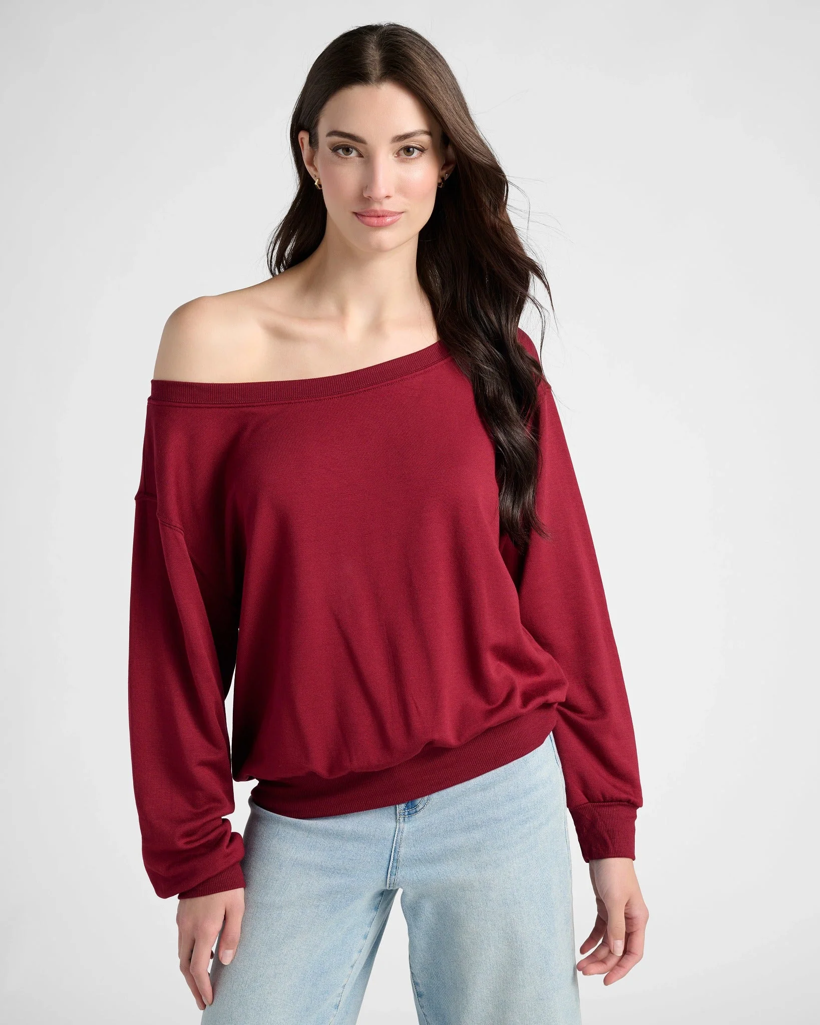 Brooksville One Shoulder Sweatshirt - Image 13