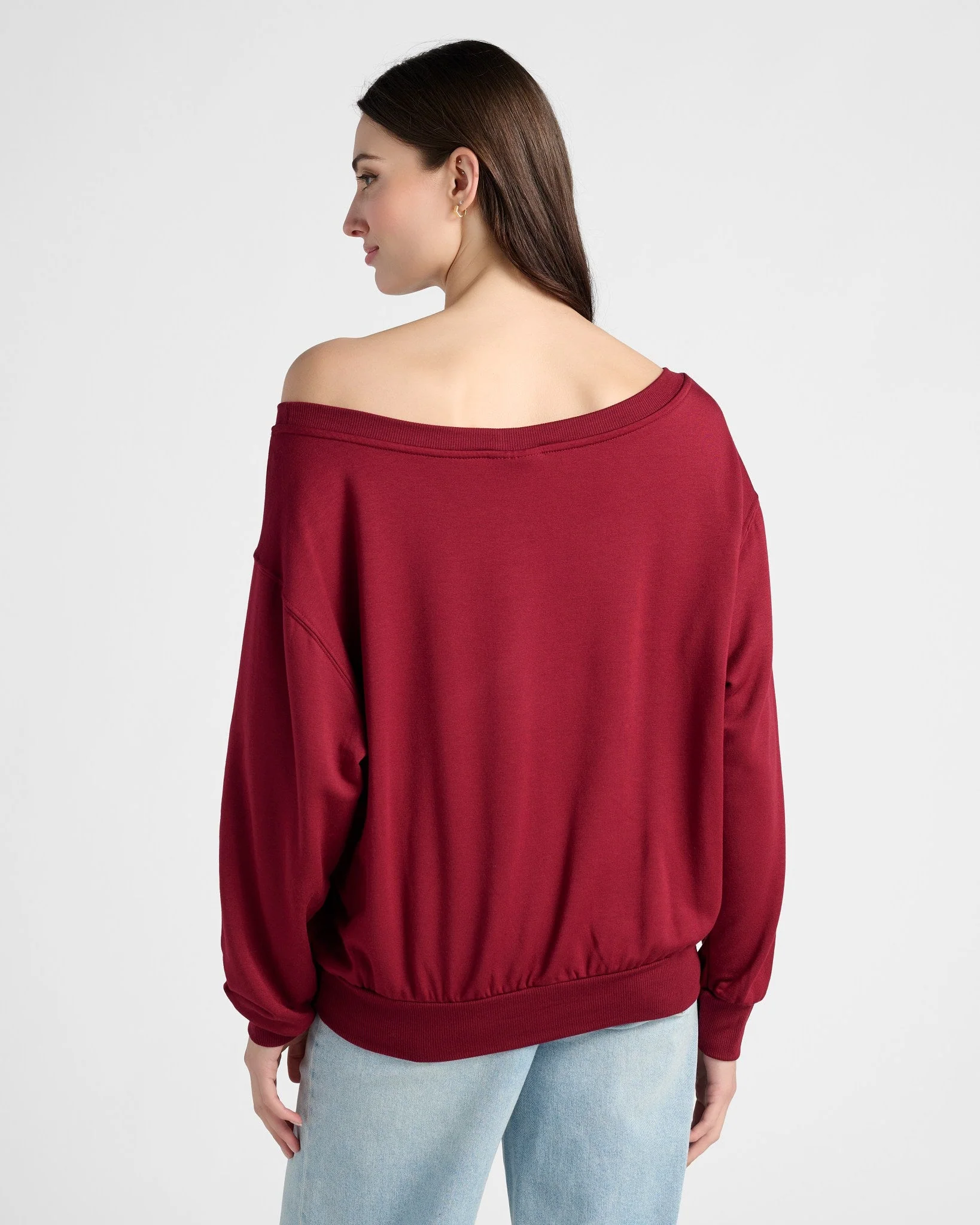 Brooksville One Shoulder Sweatshirt - Image 14