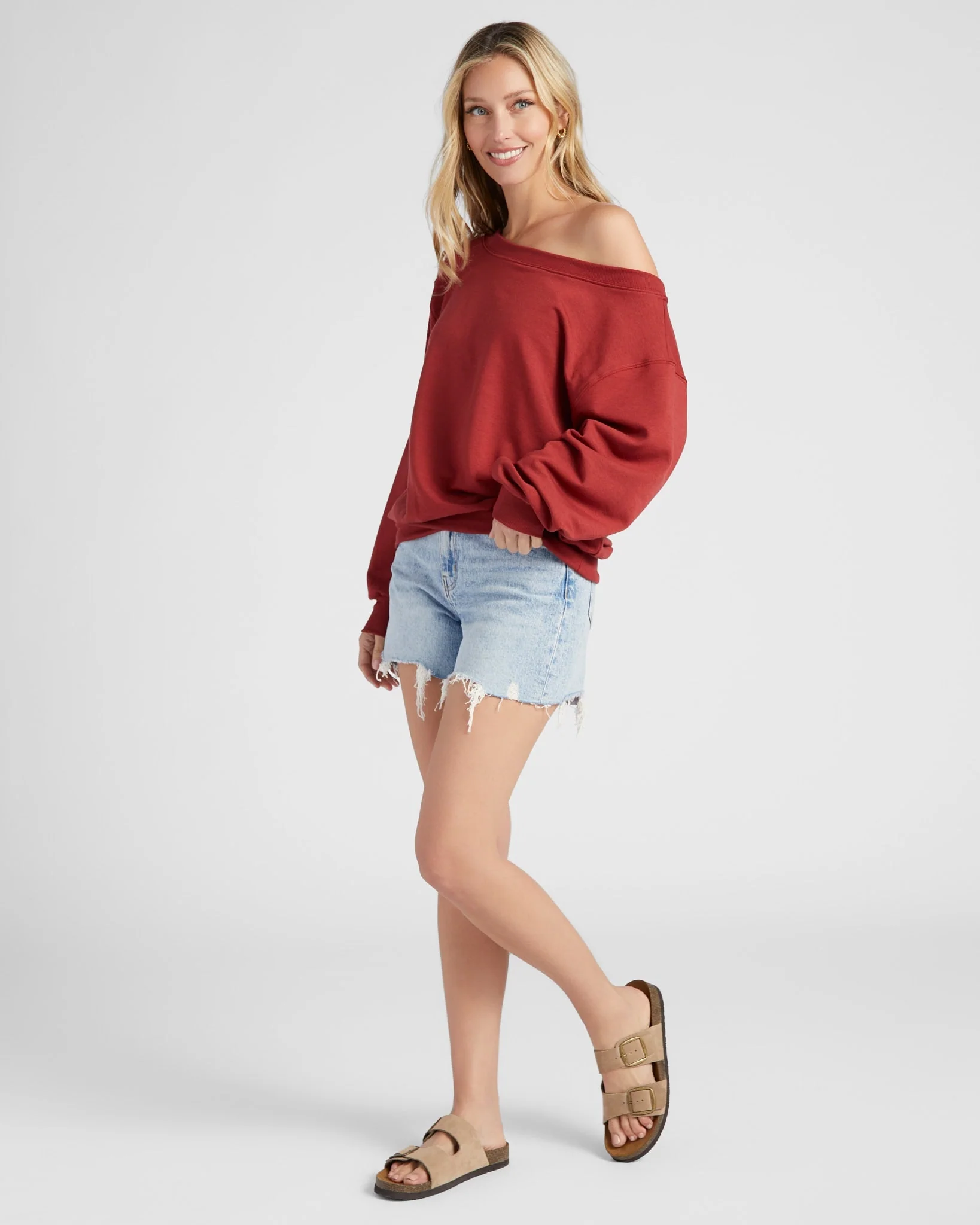 Brooksville One Shoulder Sweatshirt - Image 18