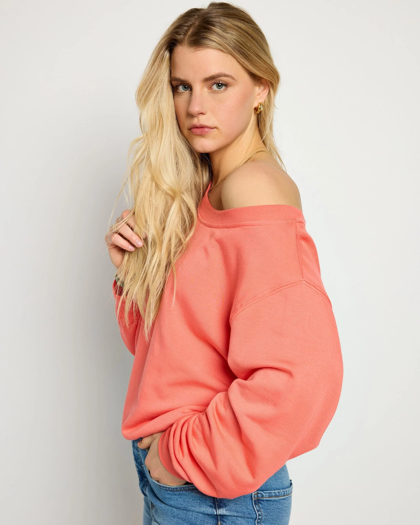 Brooksville One Shoulder Sweatshirt - Image 30