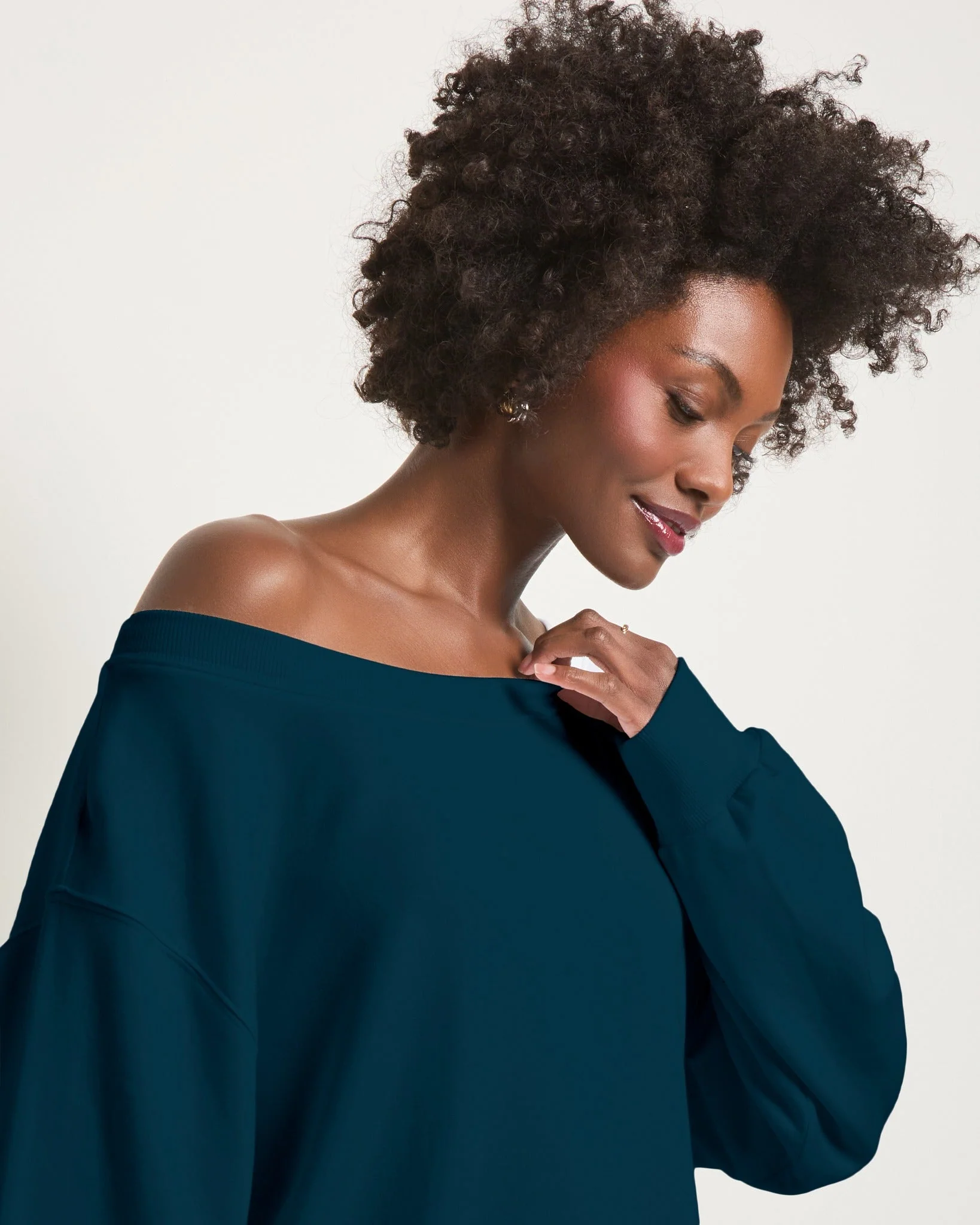 Brooksville One Shoulder Sweatshirt - Image 35