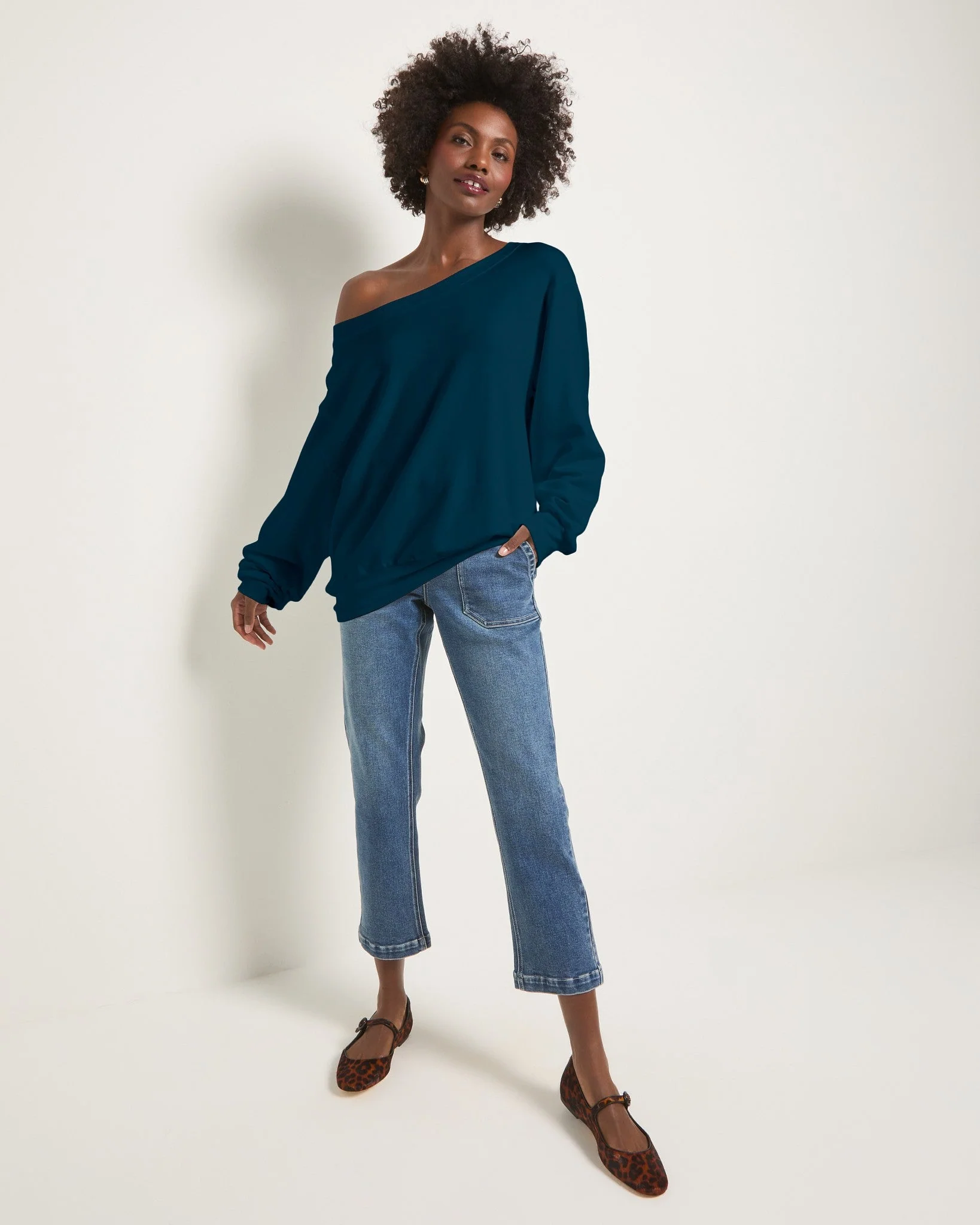 Brooksville One Shoulder Sweatshirt - Image 36