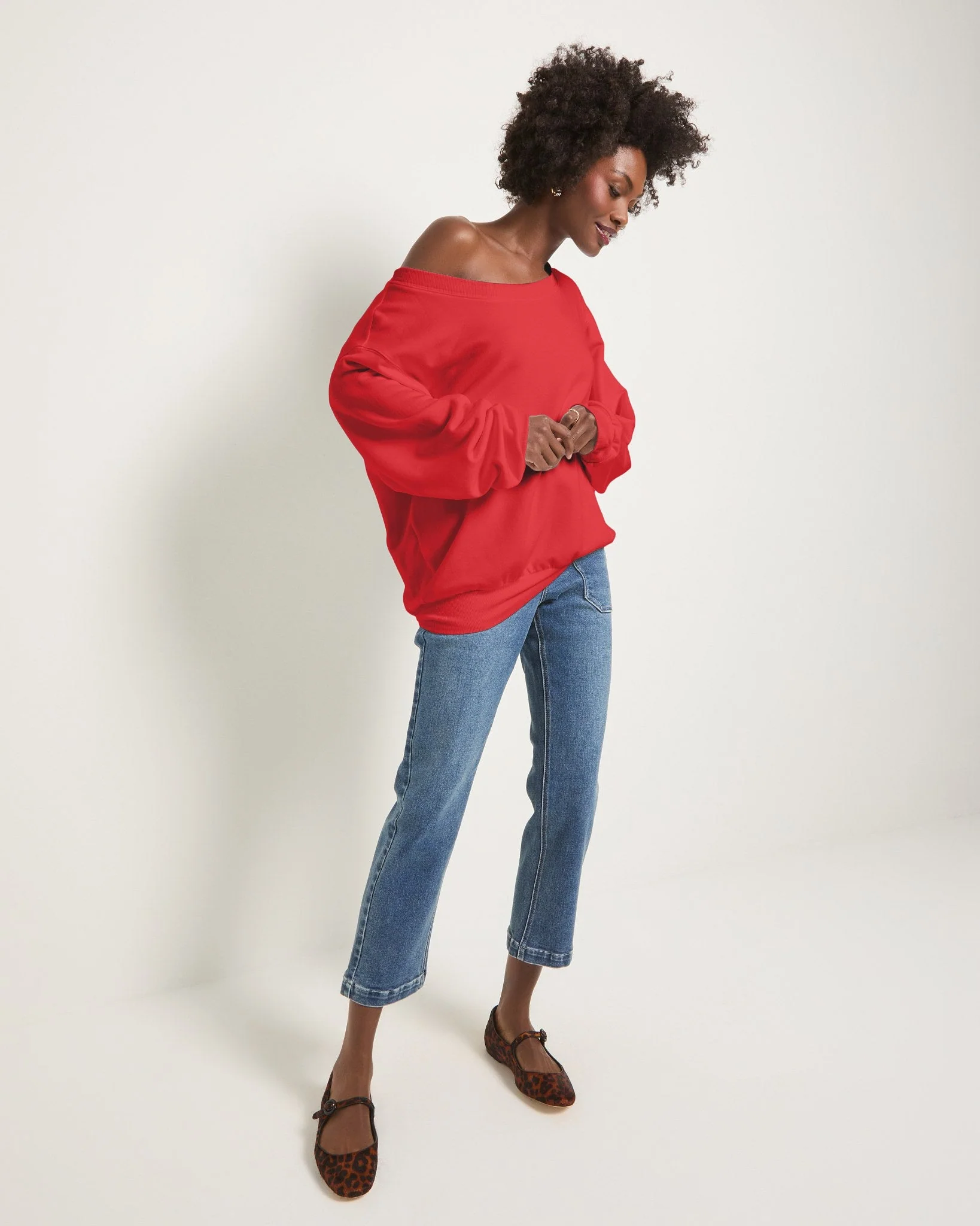 Brooksville One Shoulder Sweatshirt - Image 40