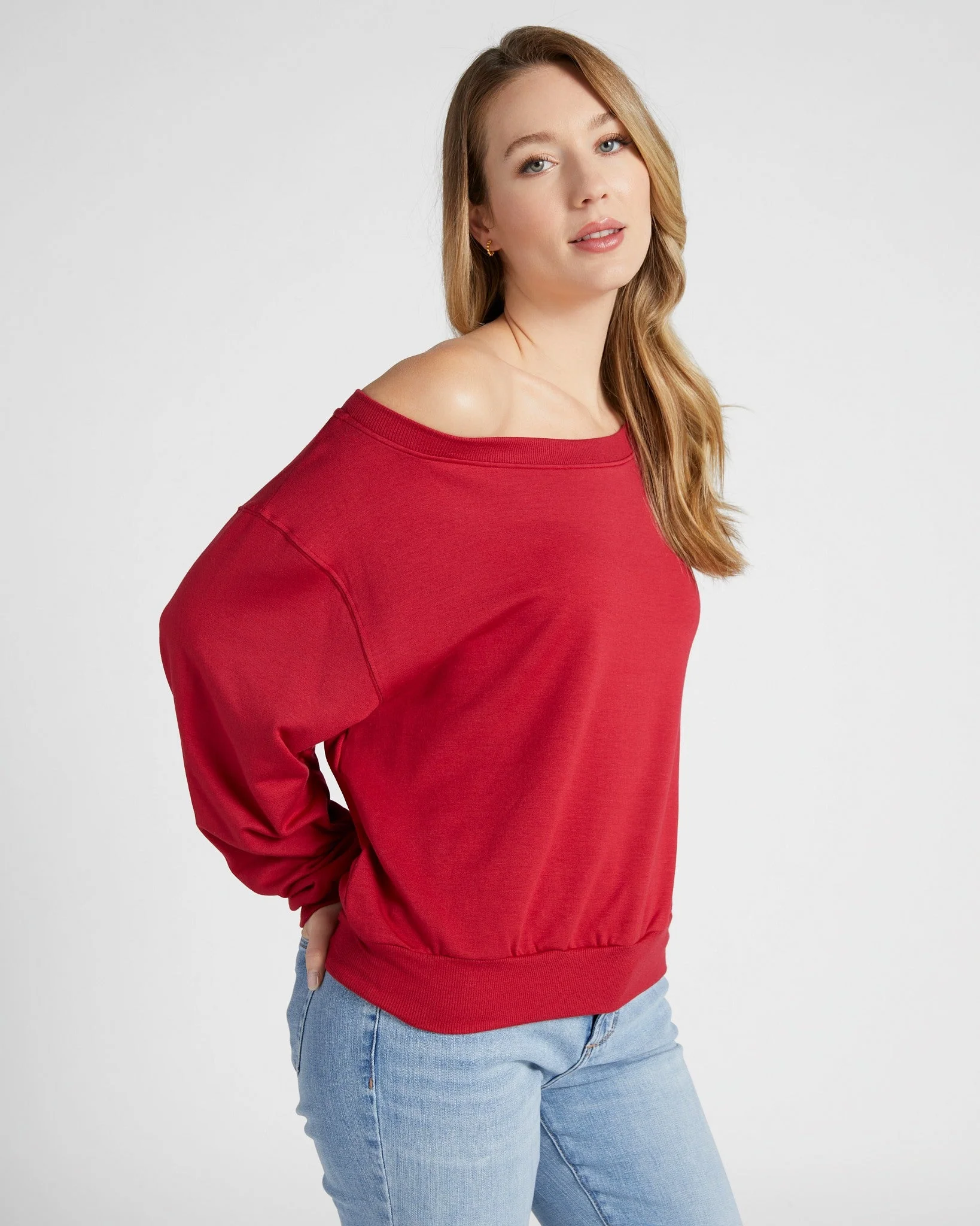 Brooksville One Shoulder Sweatshirt - Image 46
