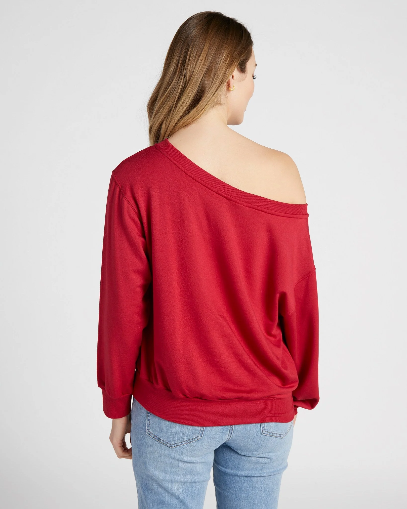 Brooksville One Shoulder Sweatshirt - Image 47