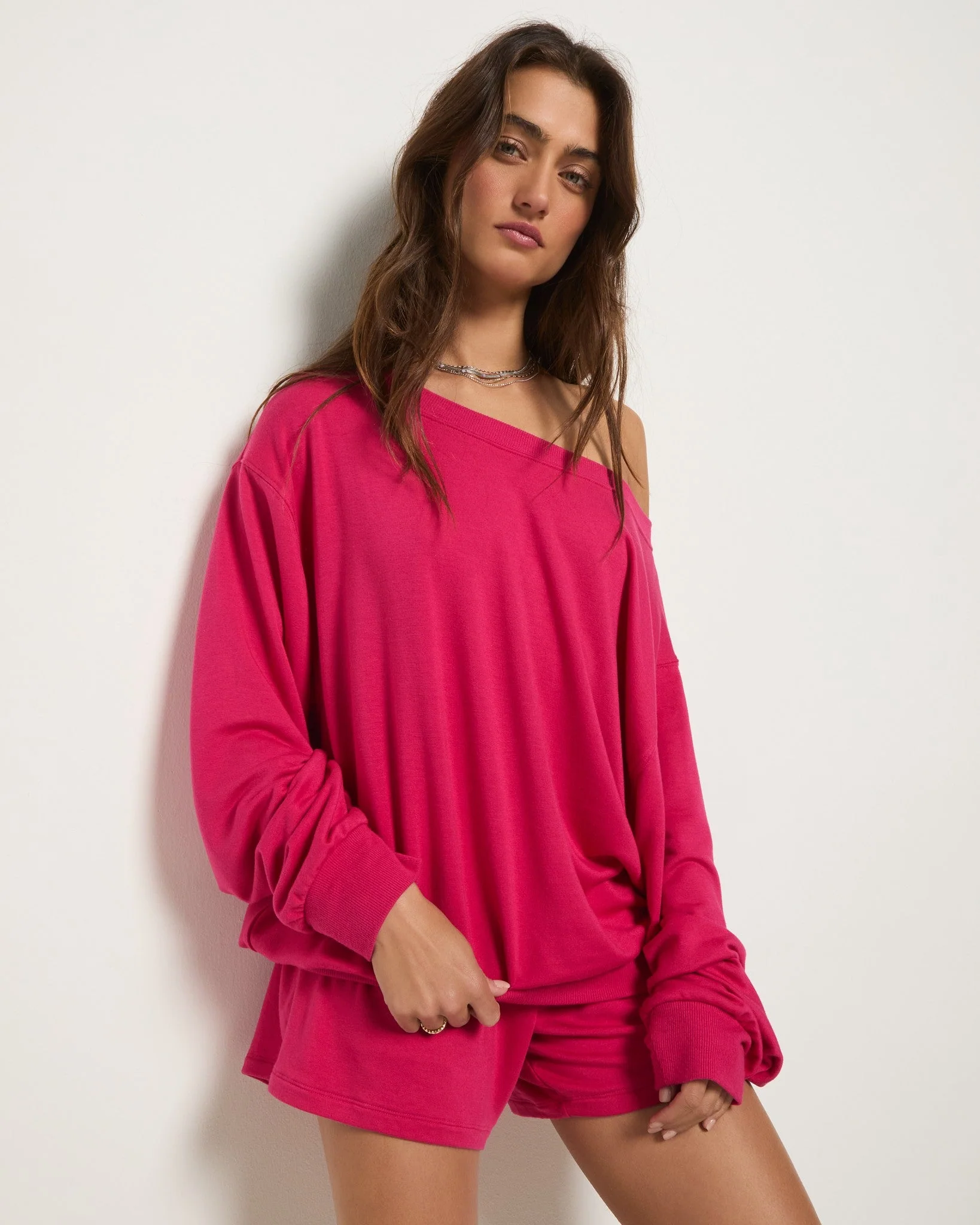 Brooksville One Shoulder Sweatshirt - Image 54