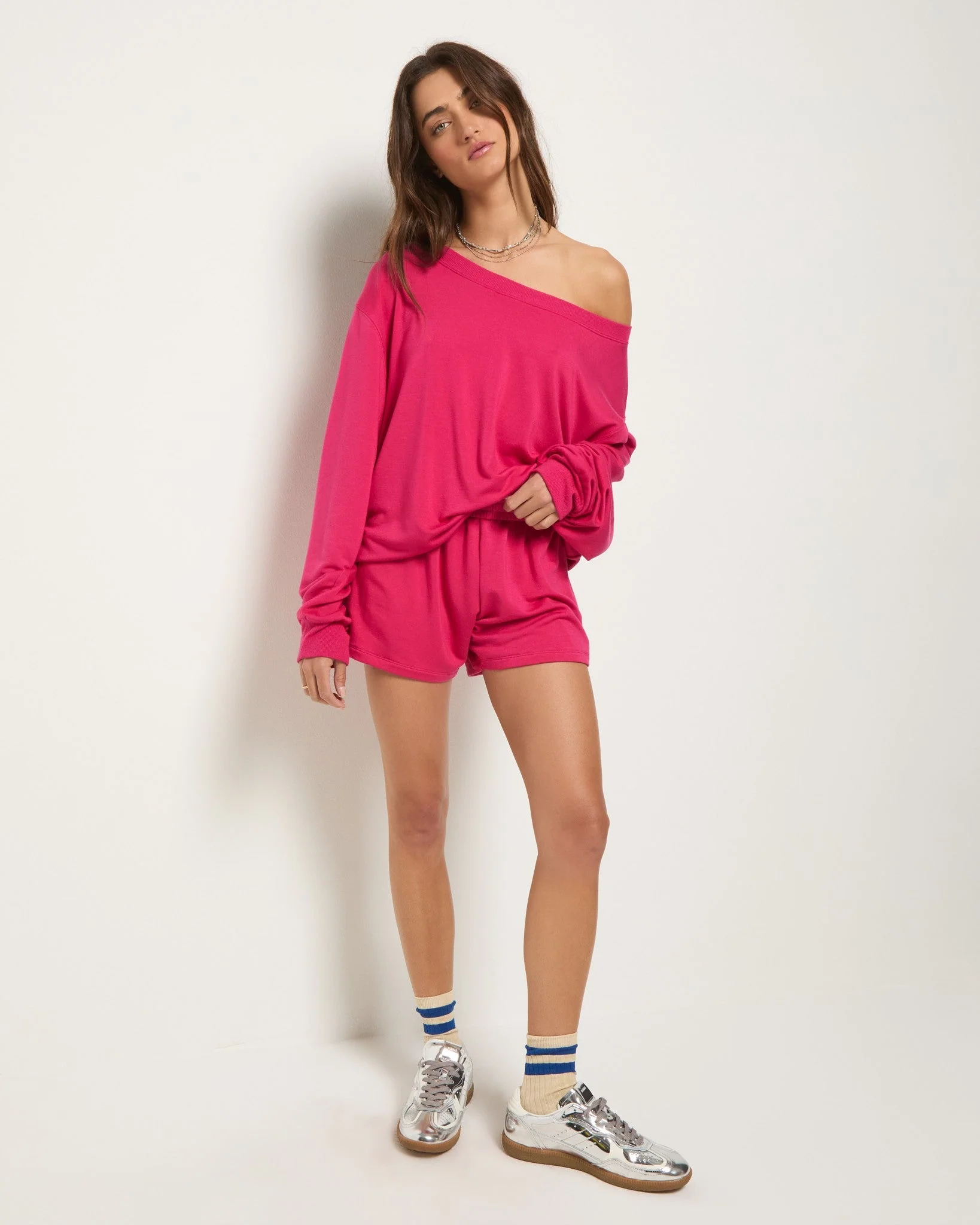 Brooksville One Shoulder Sweatshirt - Image 57