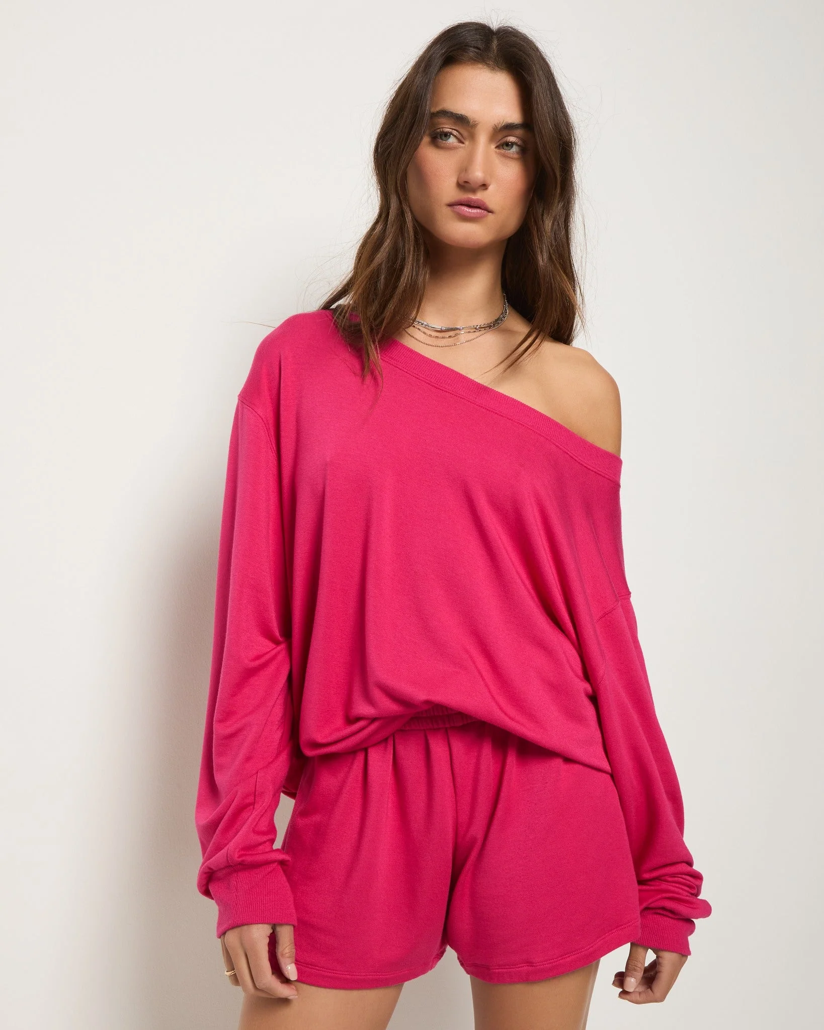 Brooksville One Shoulder Sweatshirt - Image 58