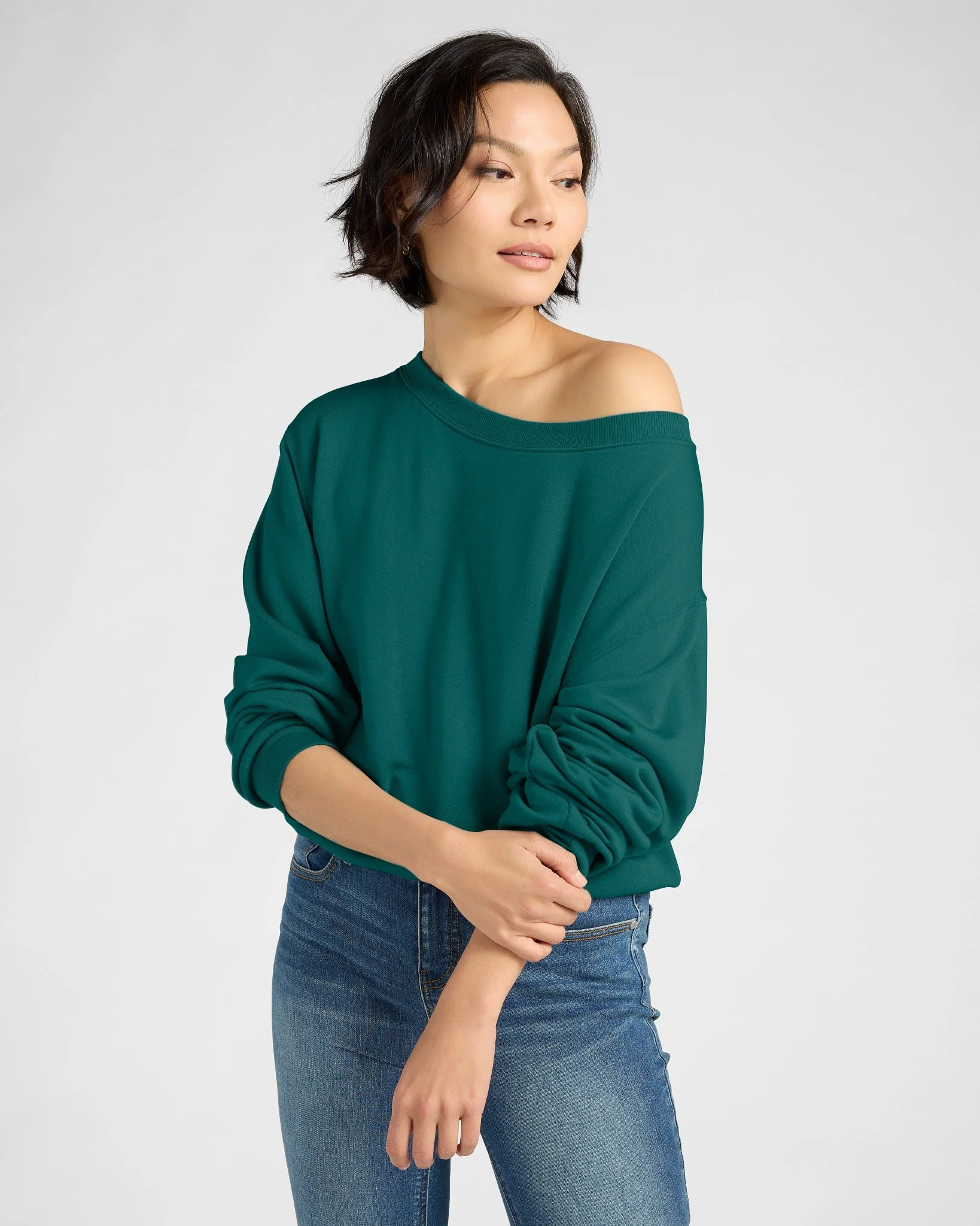 Brooksville One Shoulder Sweatshirt - Image 59