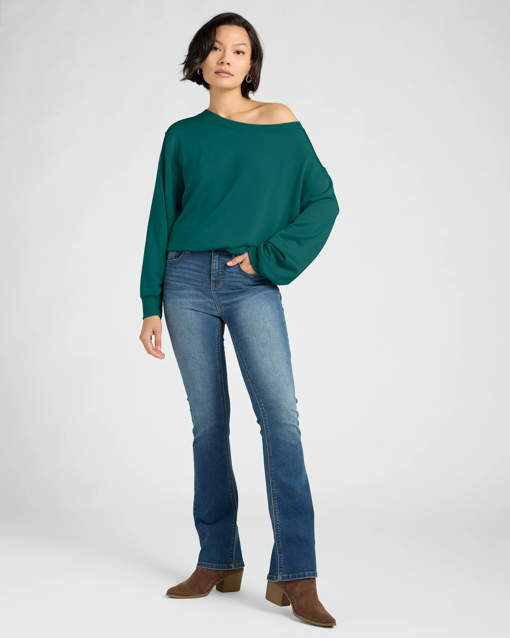 Brooksville One Shoulder Sweatshirt - Image 62