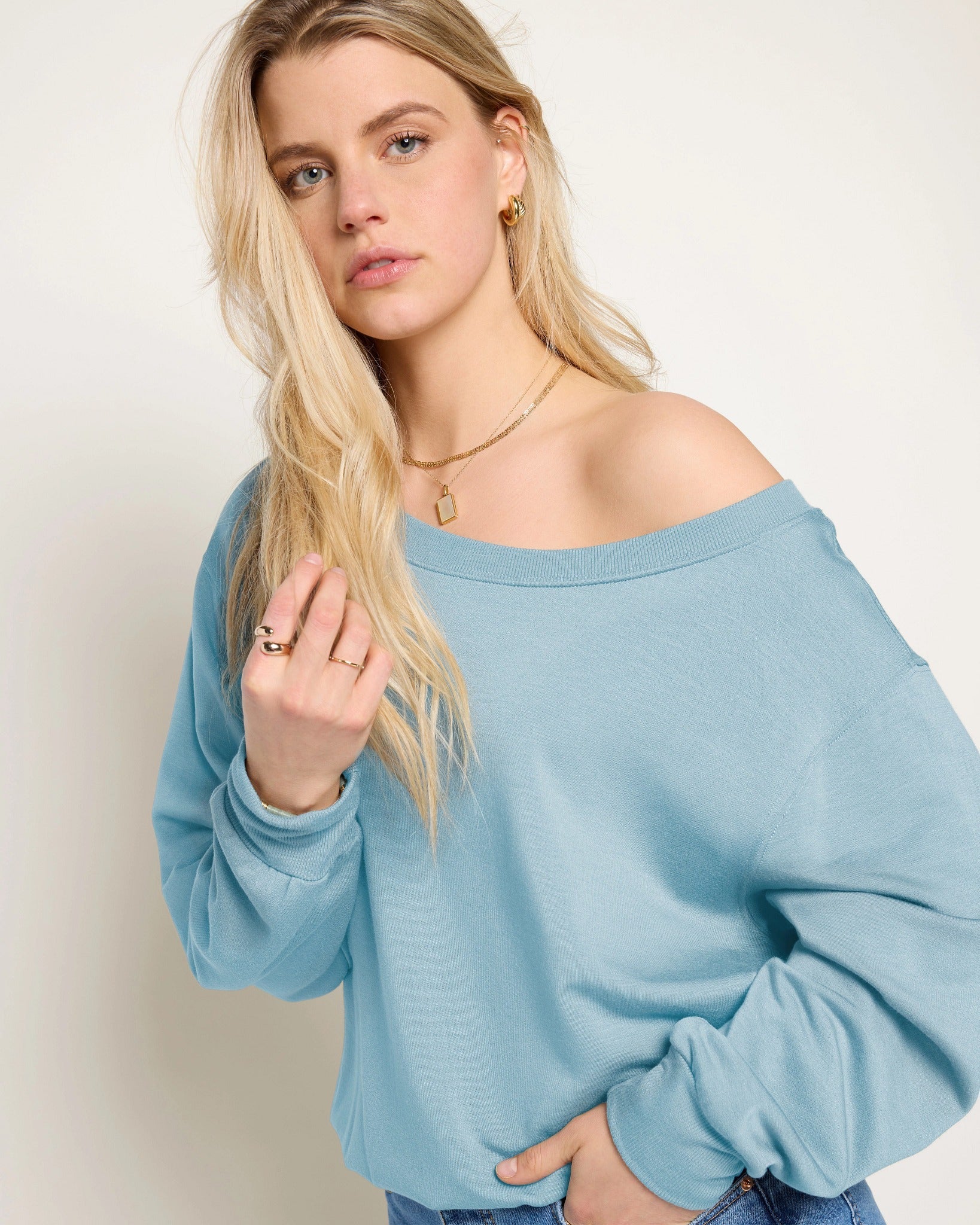 Brooksville One Shoulder Sweatshirt - Image 68