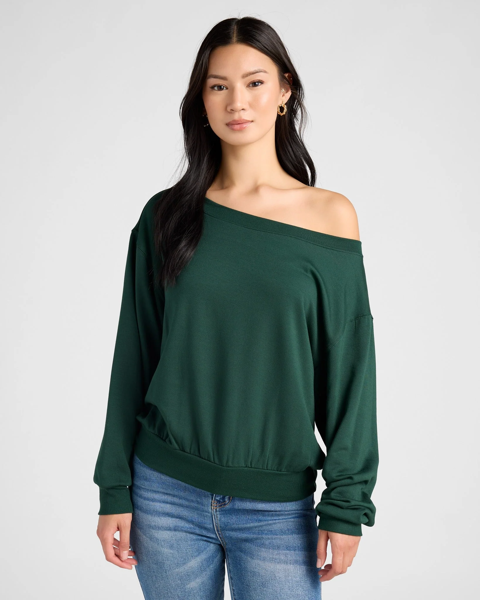 Brooksville One Shoulder Sweatshirt - Image 7