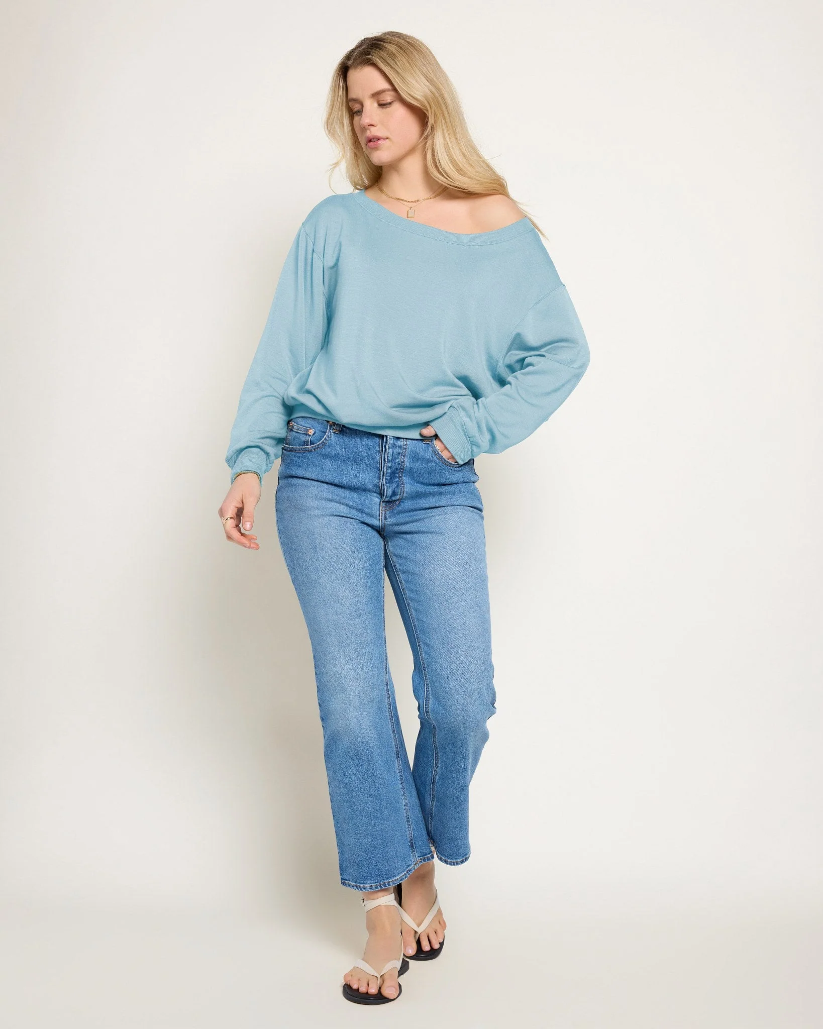 Brooksville One Shoulder Sweatshirt - Image 71
