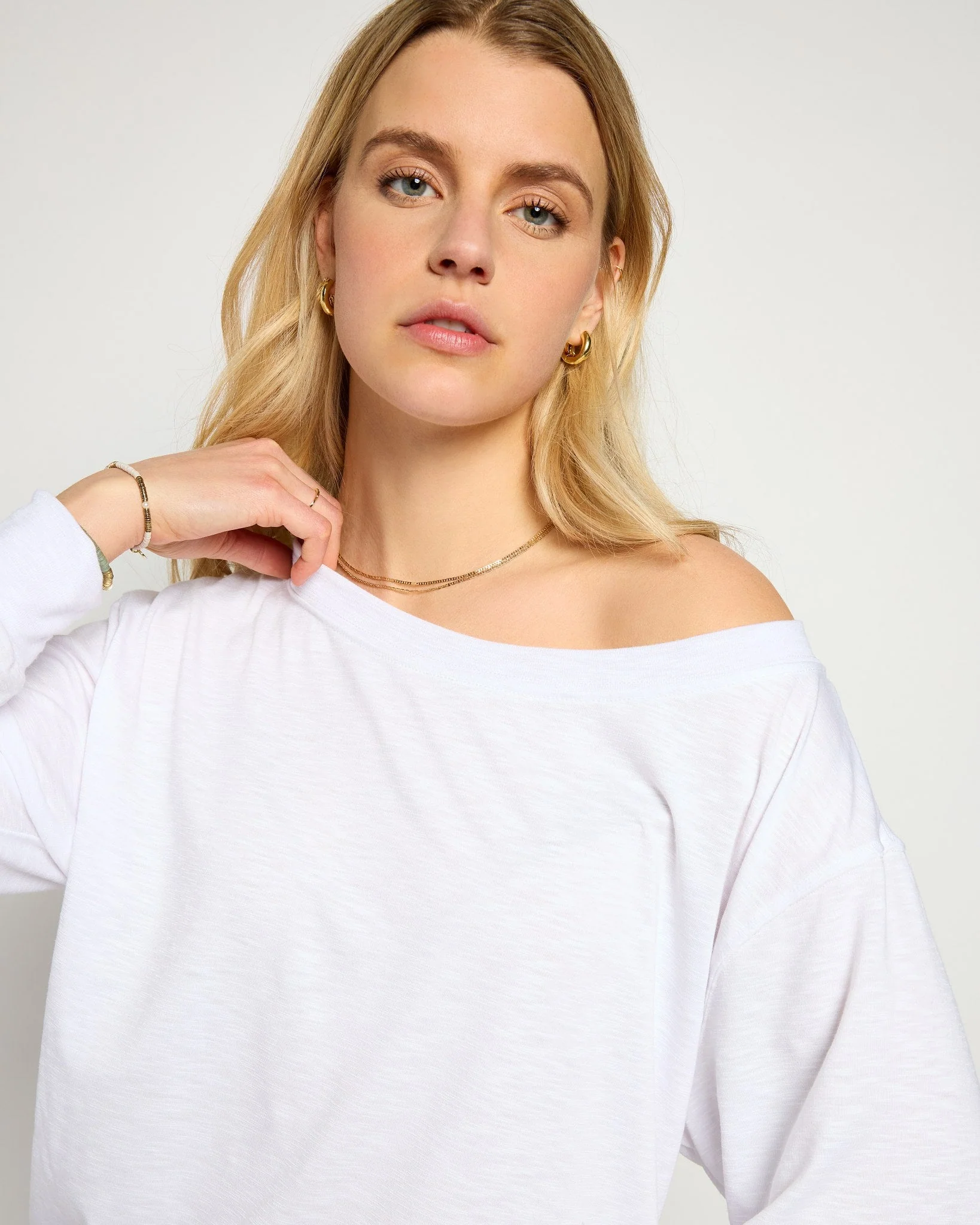 Brooksville Slub Off the Shoulder Top - Image 7