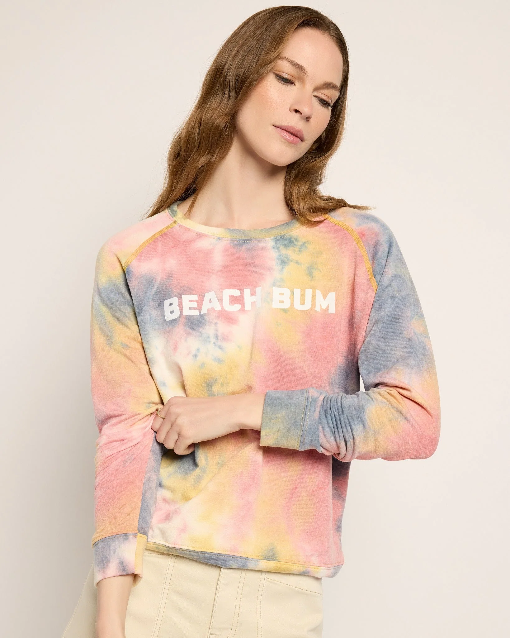 Tie Dye "Beach Bum" Graphic Pullover - Image 5