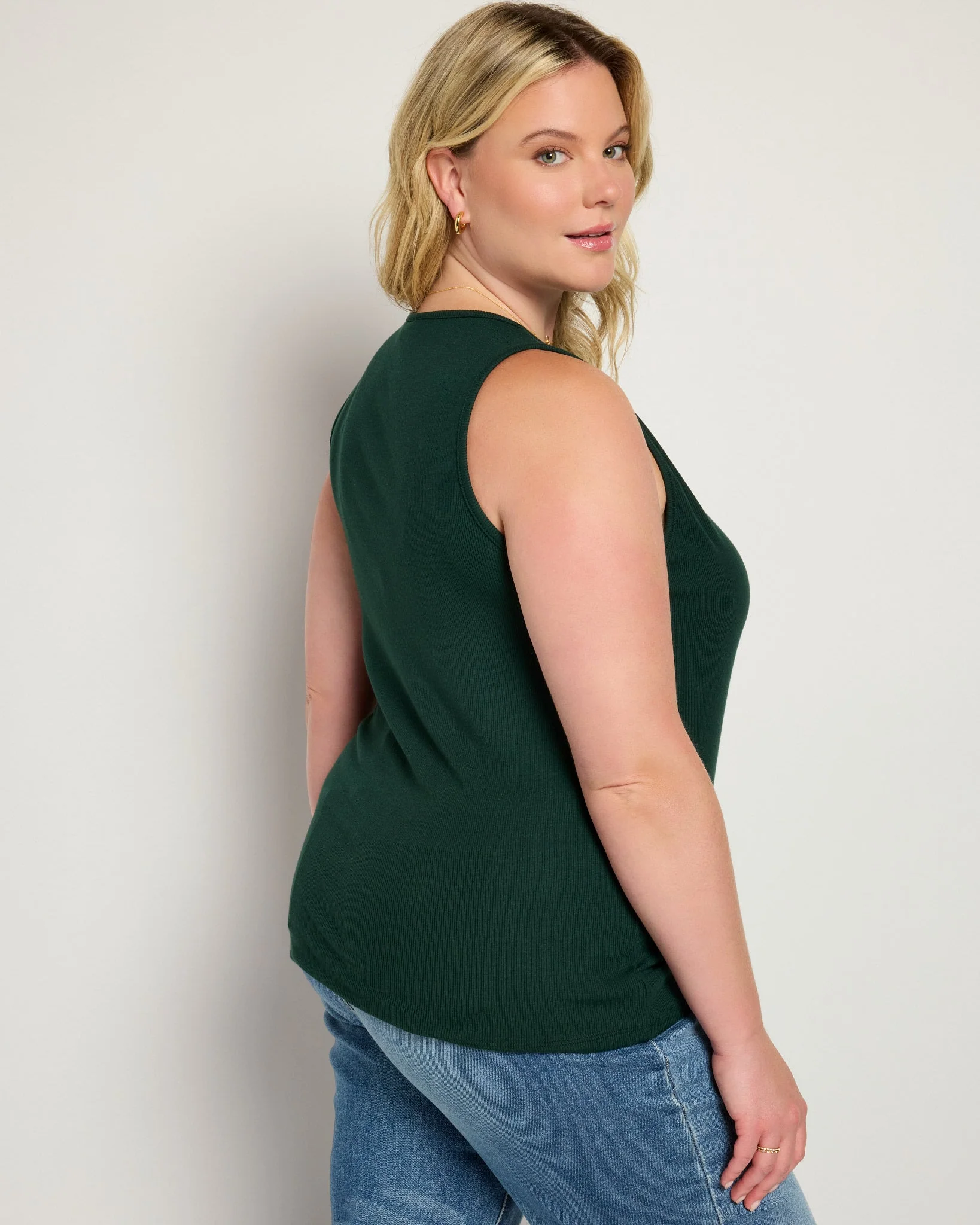 Plus Size Boat Neck Tank - Image 12