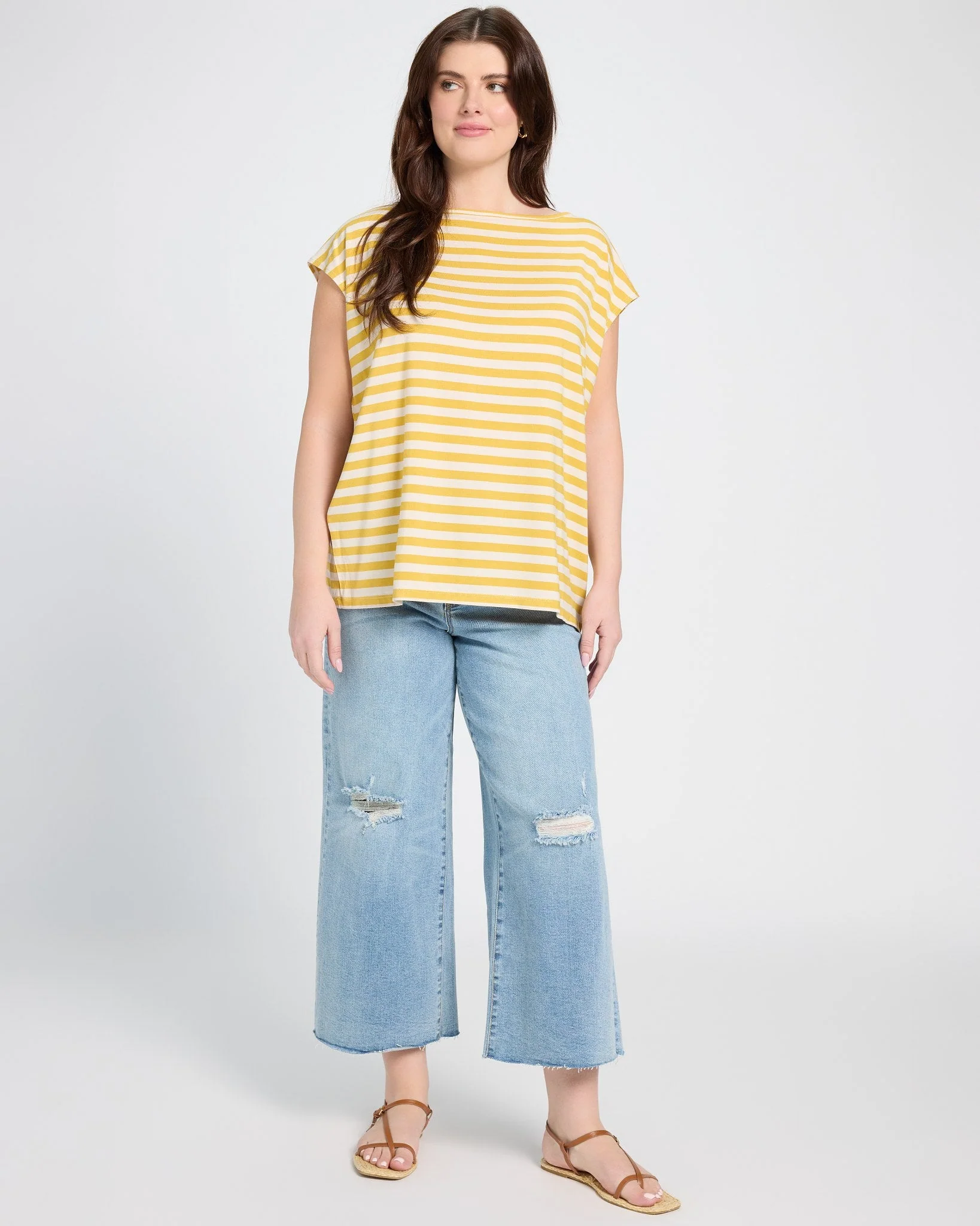 Plus Size Brentwood Striped Tee - Image 15