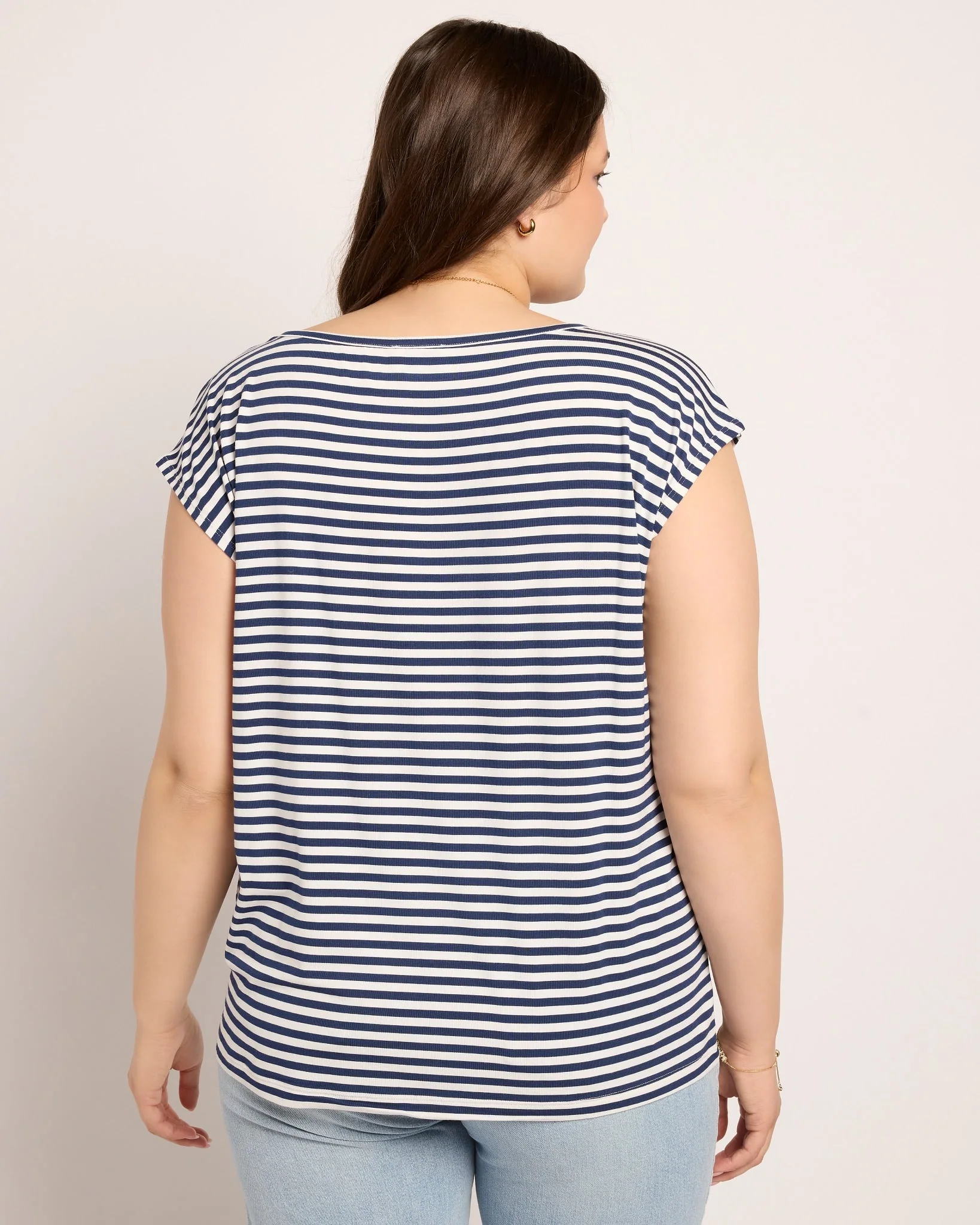 Plus Size Brentwood Striped Tee - Image 17