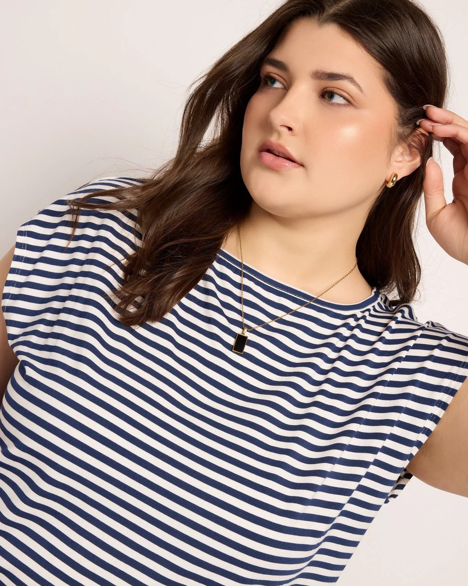 Plus Size Brentwood Striped Tee - Image 18