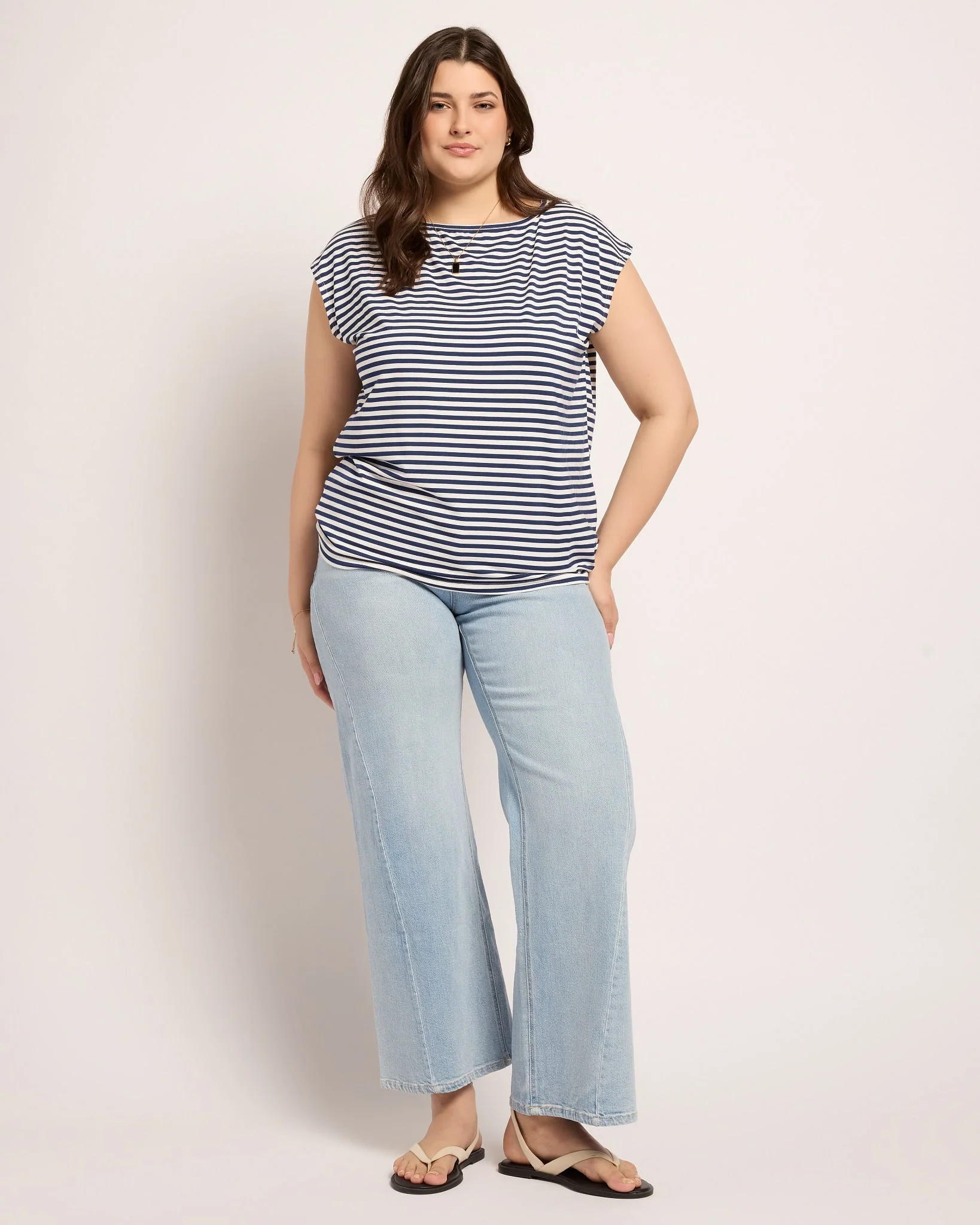 Plus Size Brentwood Striped Tee - Image 19