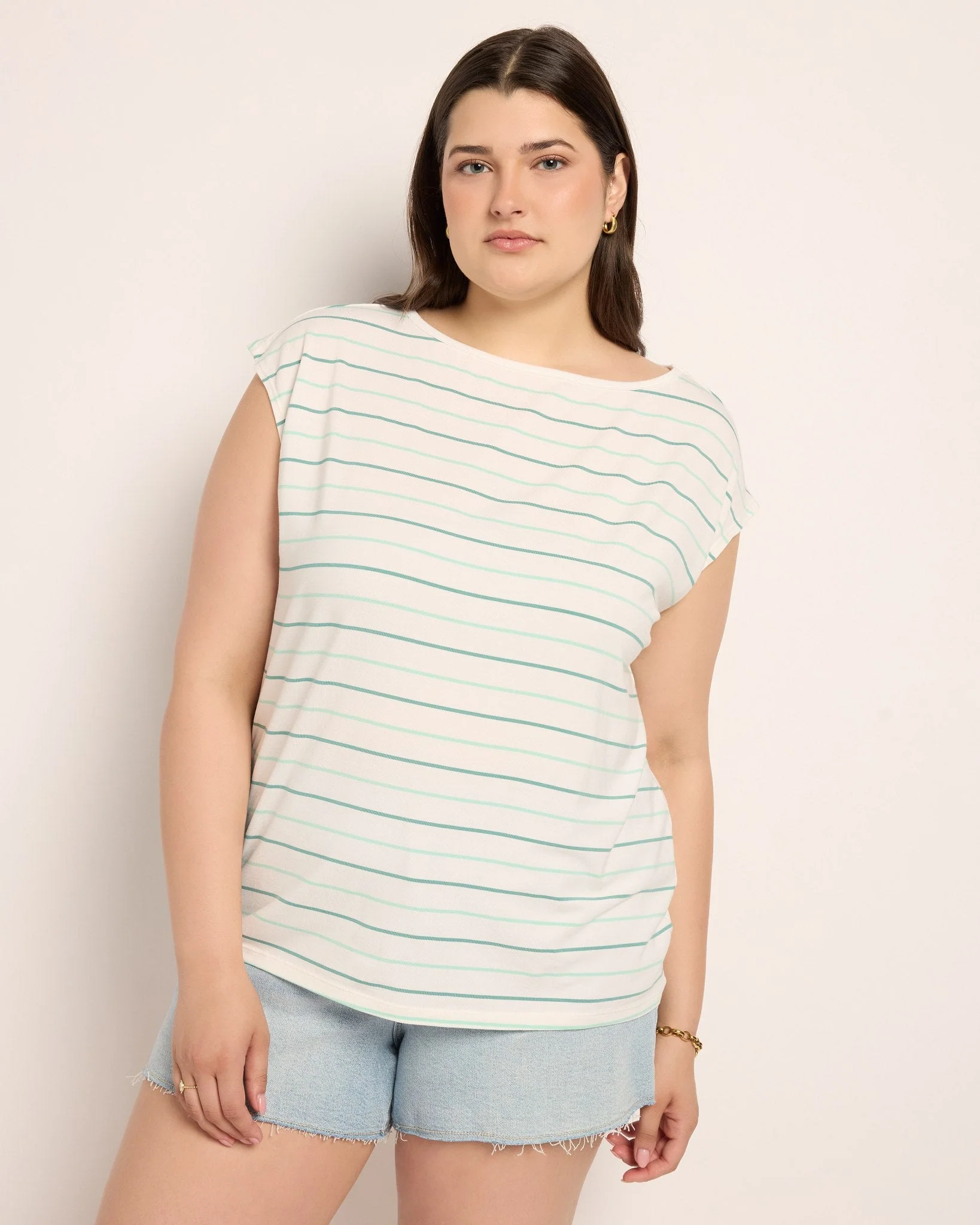 Plus Size Brentwood Striped Tee - Image 3