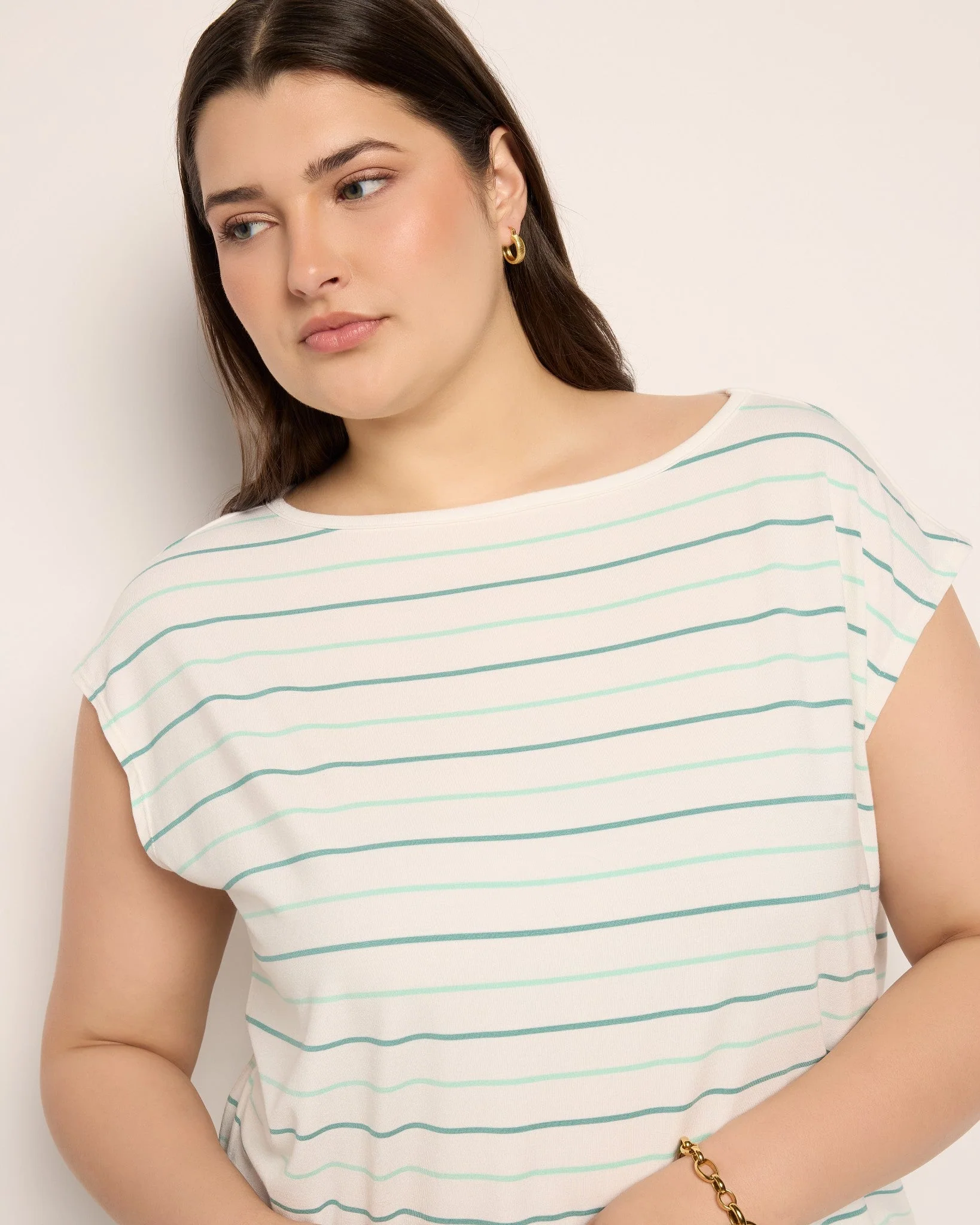 Plus Size Brentwood Striped Tee - Image 6