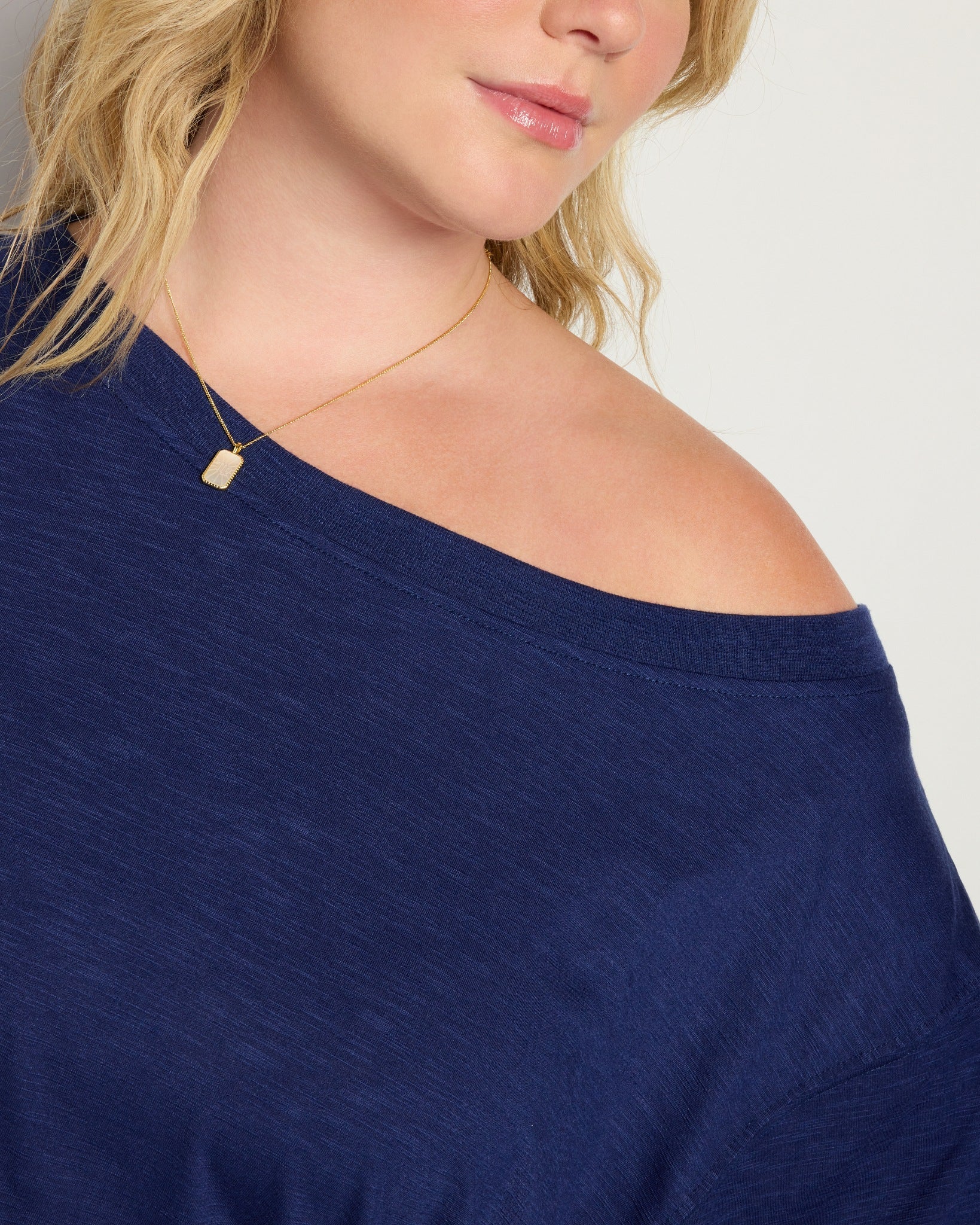 Plus Size Brooksville Slub Off The Shoulder Top - Image 11