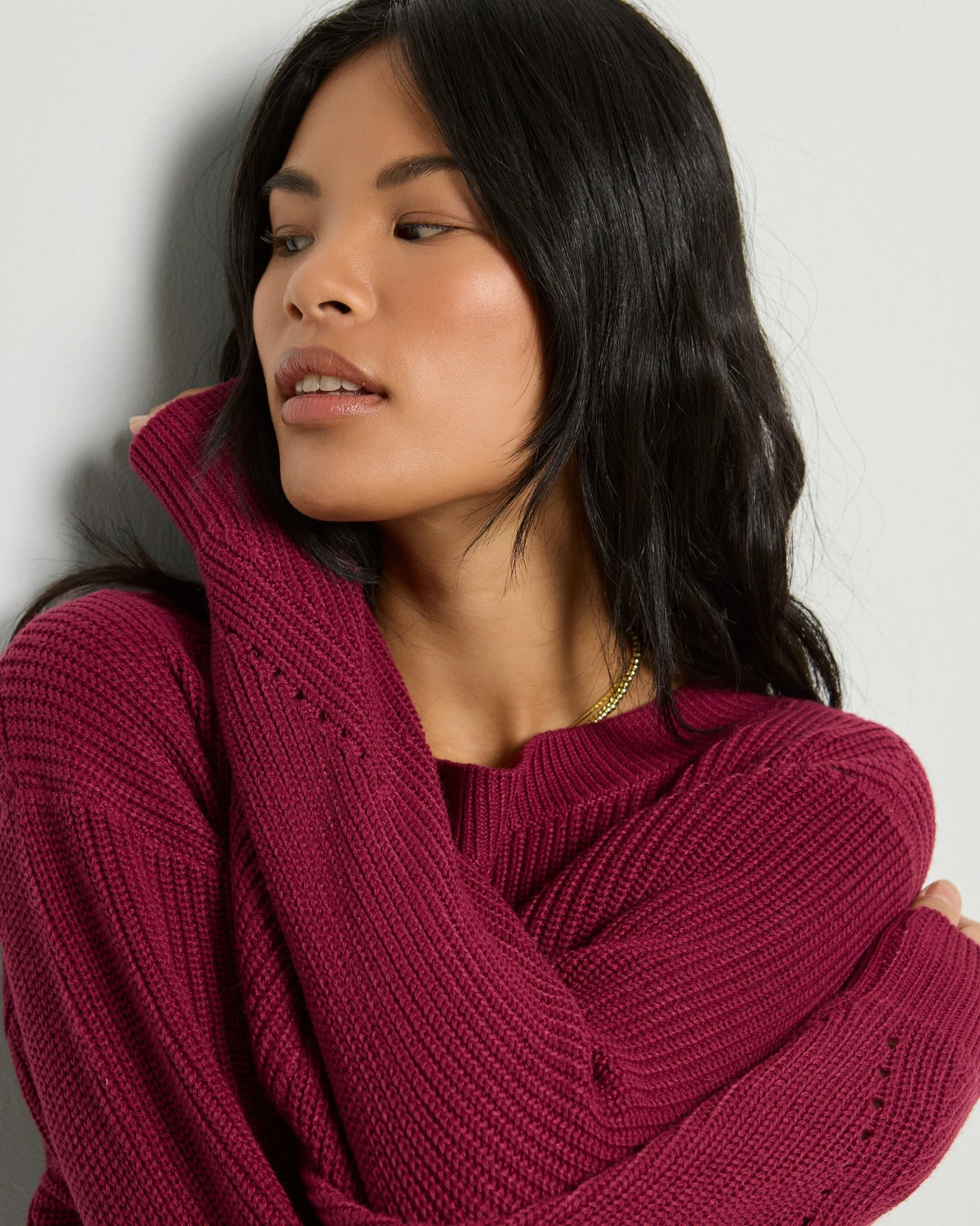 Coastal One Shoulder Sweater - Image 3