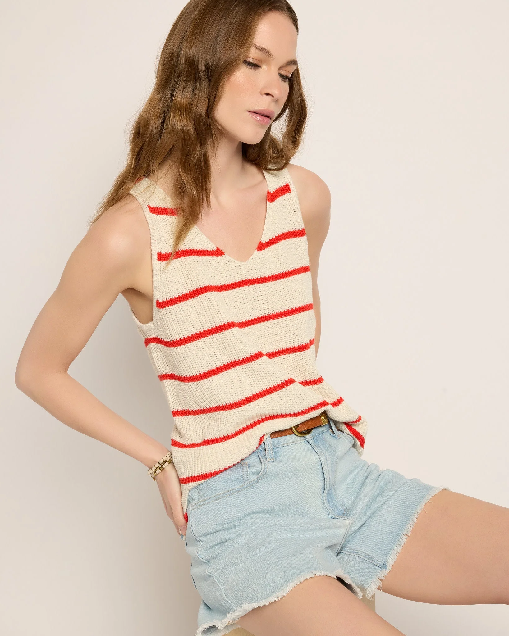 Coastal Striped Sweater Tank - Image 5
