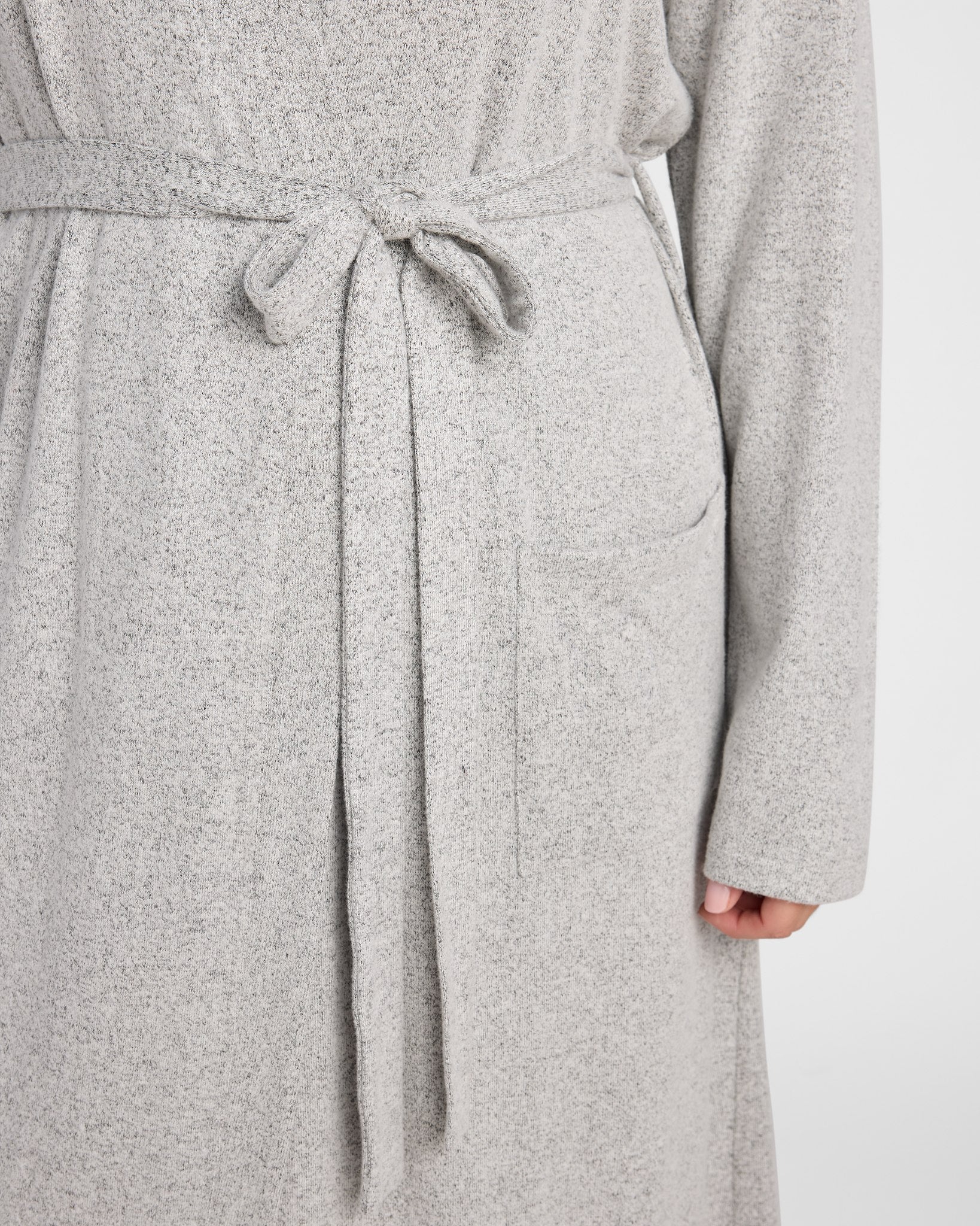 Plus Size Heathered Shoreline Hacci Robe - Image 3