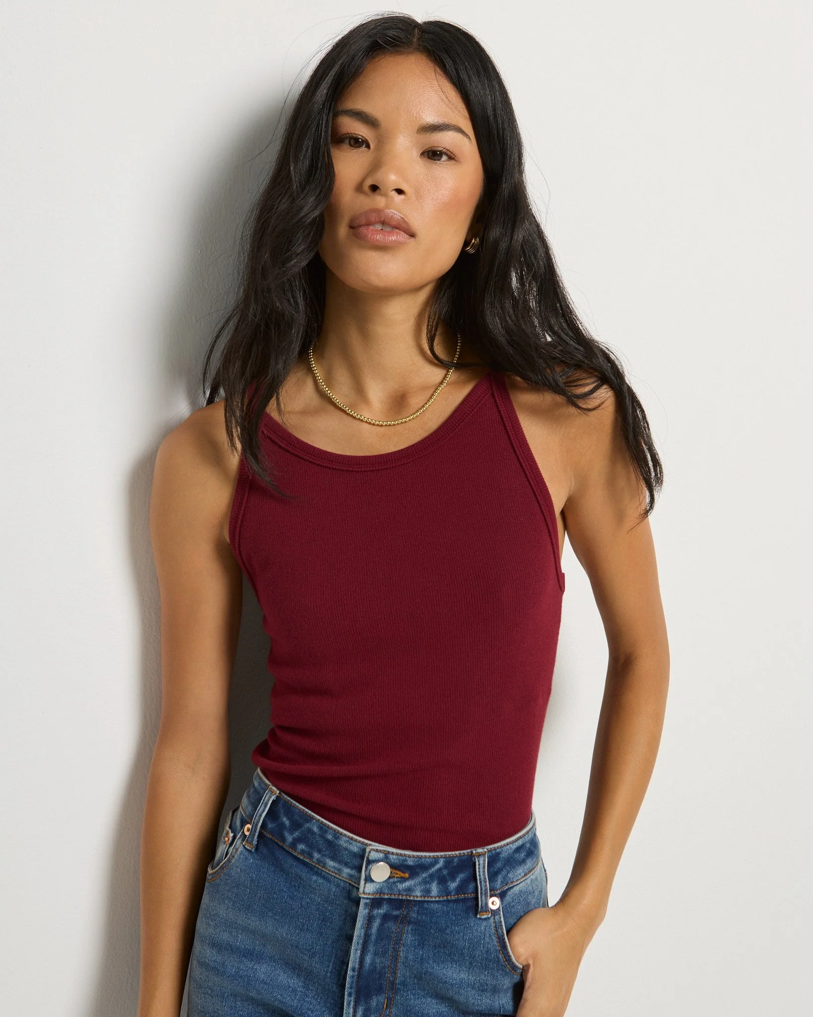 Laurel Ribbed Shelf Bra Tank - Image 6