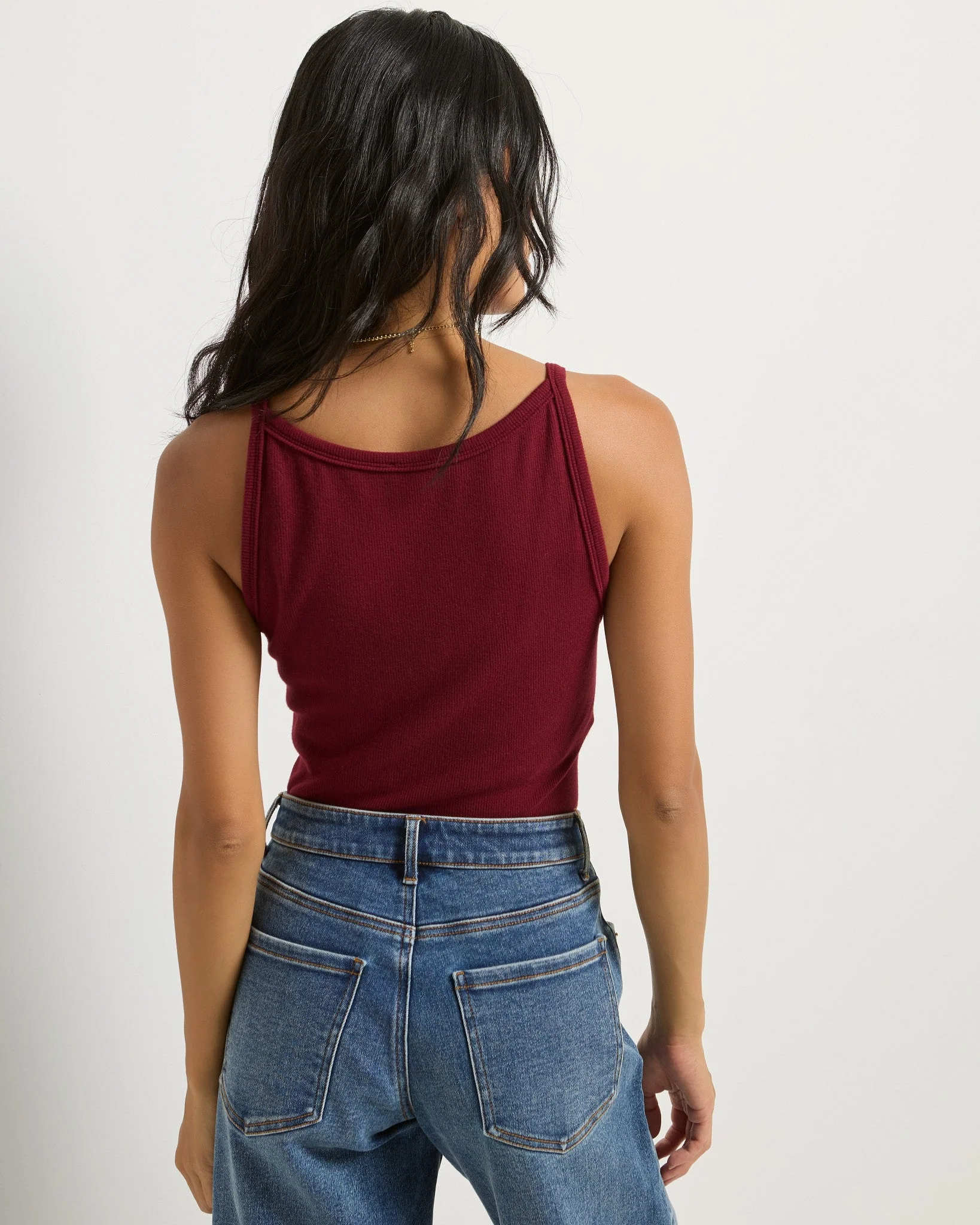 Laurel Ribbed Shelf Bra Tank - Image 7