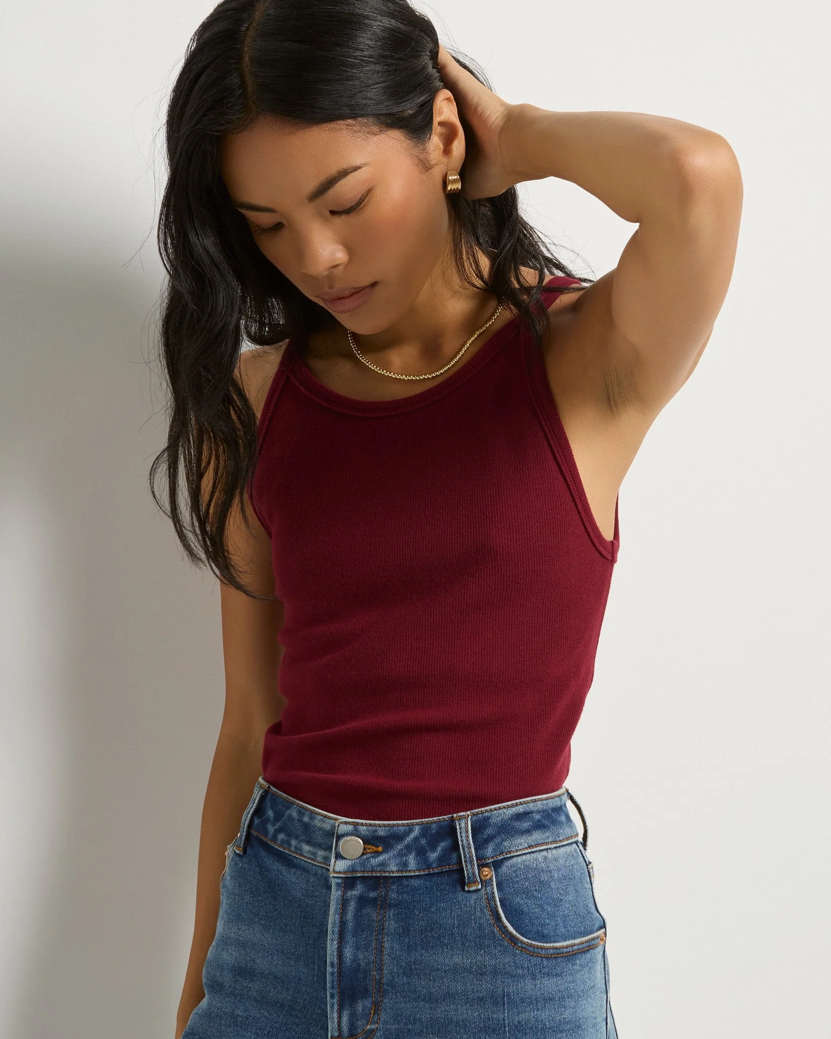 Laurel Ribbed Shelf Bra Tank - Image 8