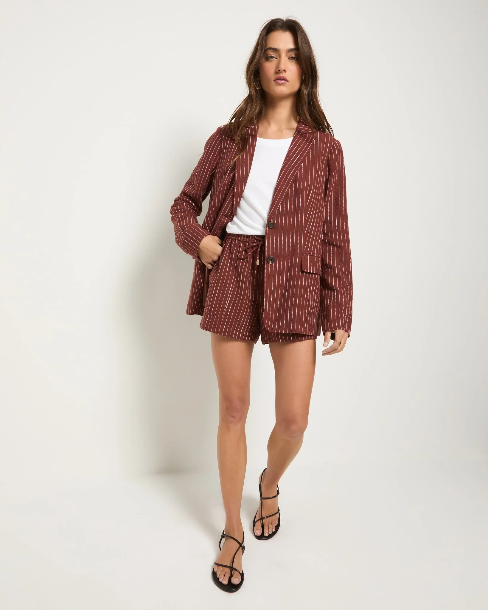 Marina Linen Blend Blazer - Image 10