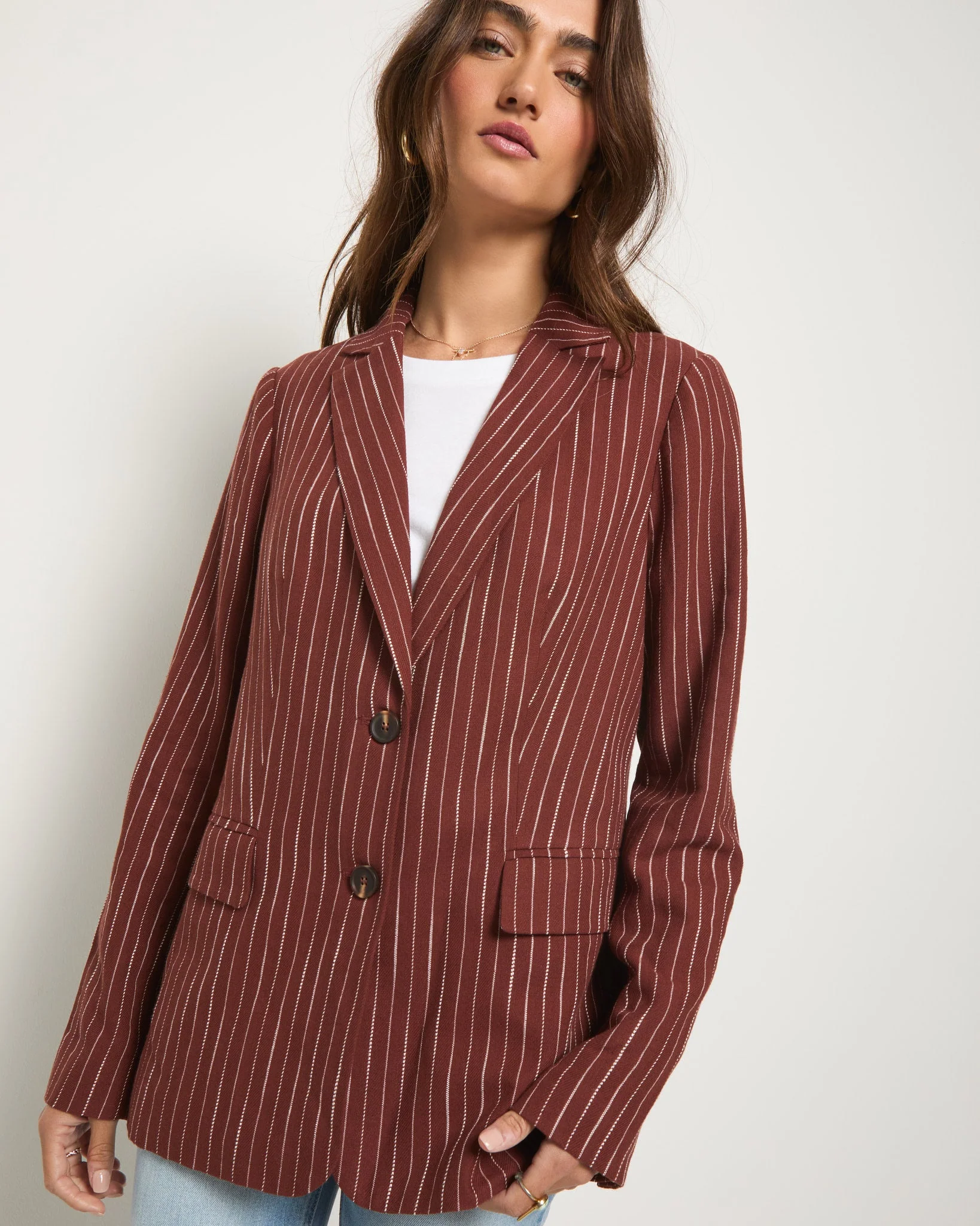 Marina Linen Blend Blazer - Image 11