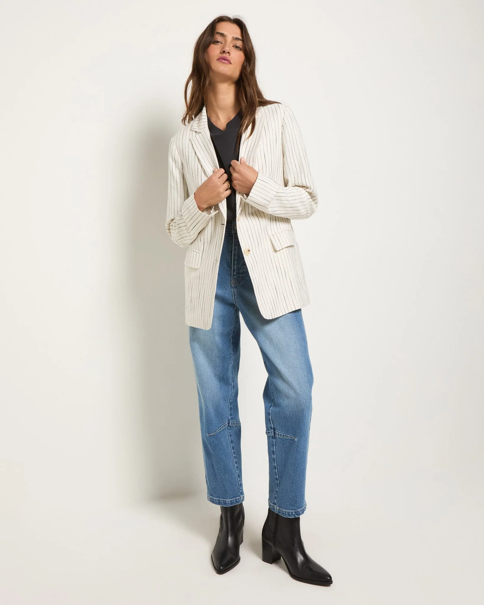 Marina Linen Blend Blazer - Image 4