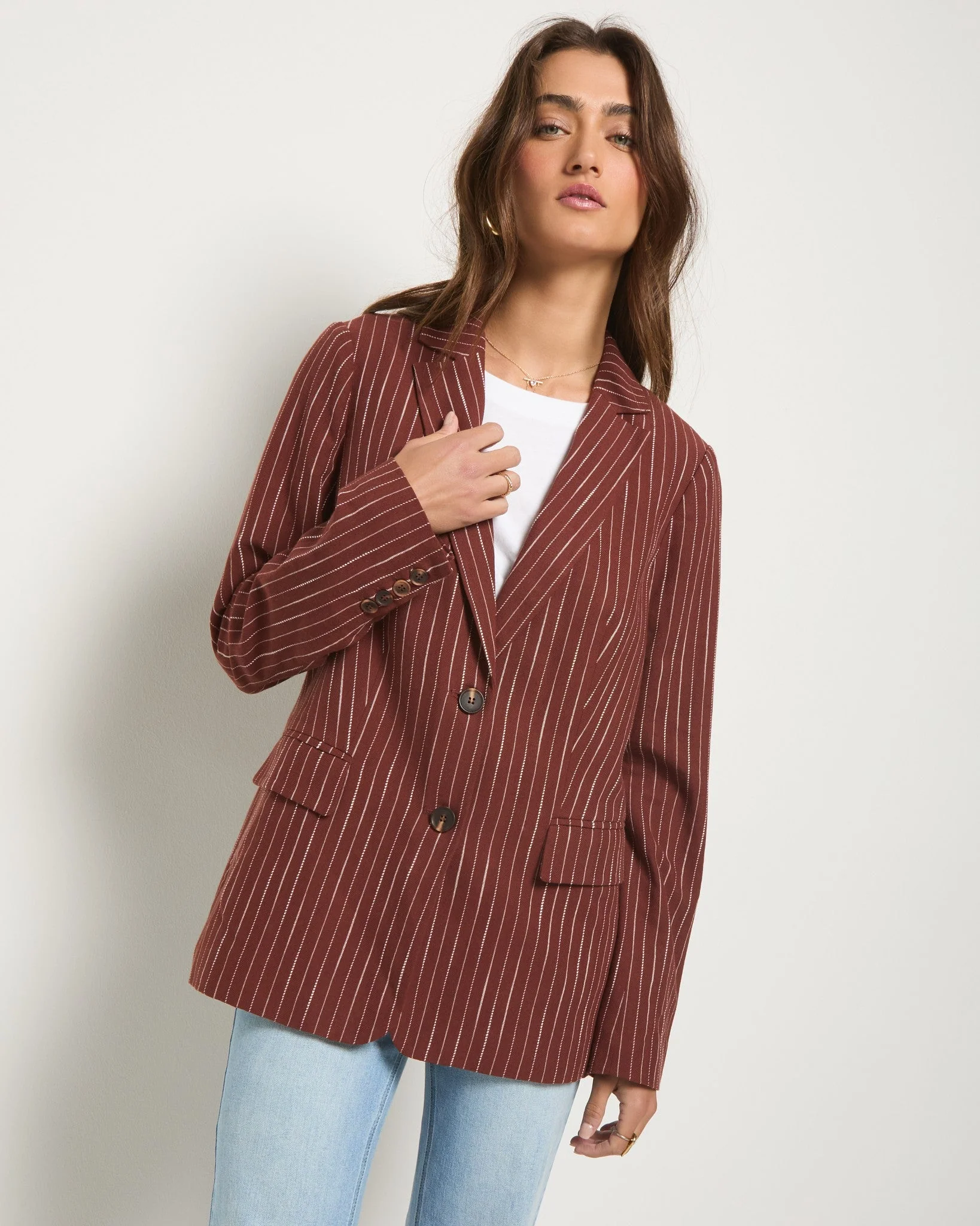Marina Linen Blend Blazer - Image 6