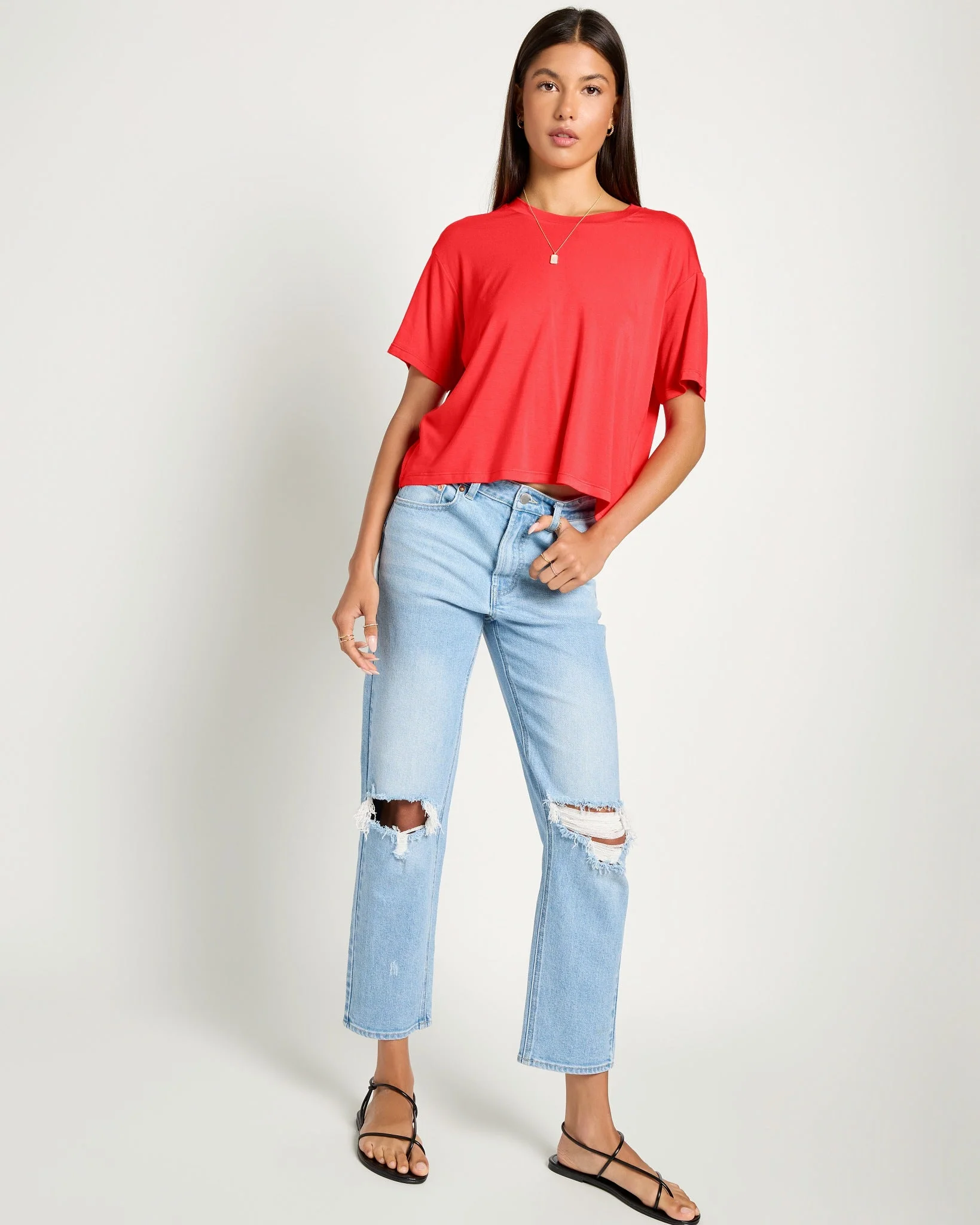 Newport Cropped Tee - Image 4