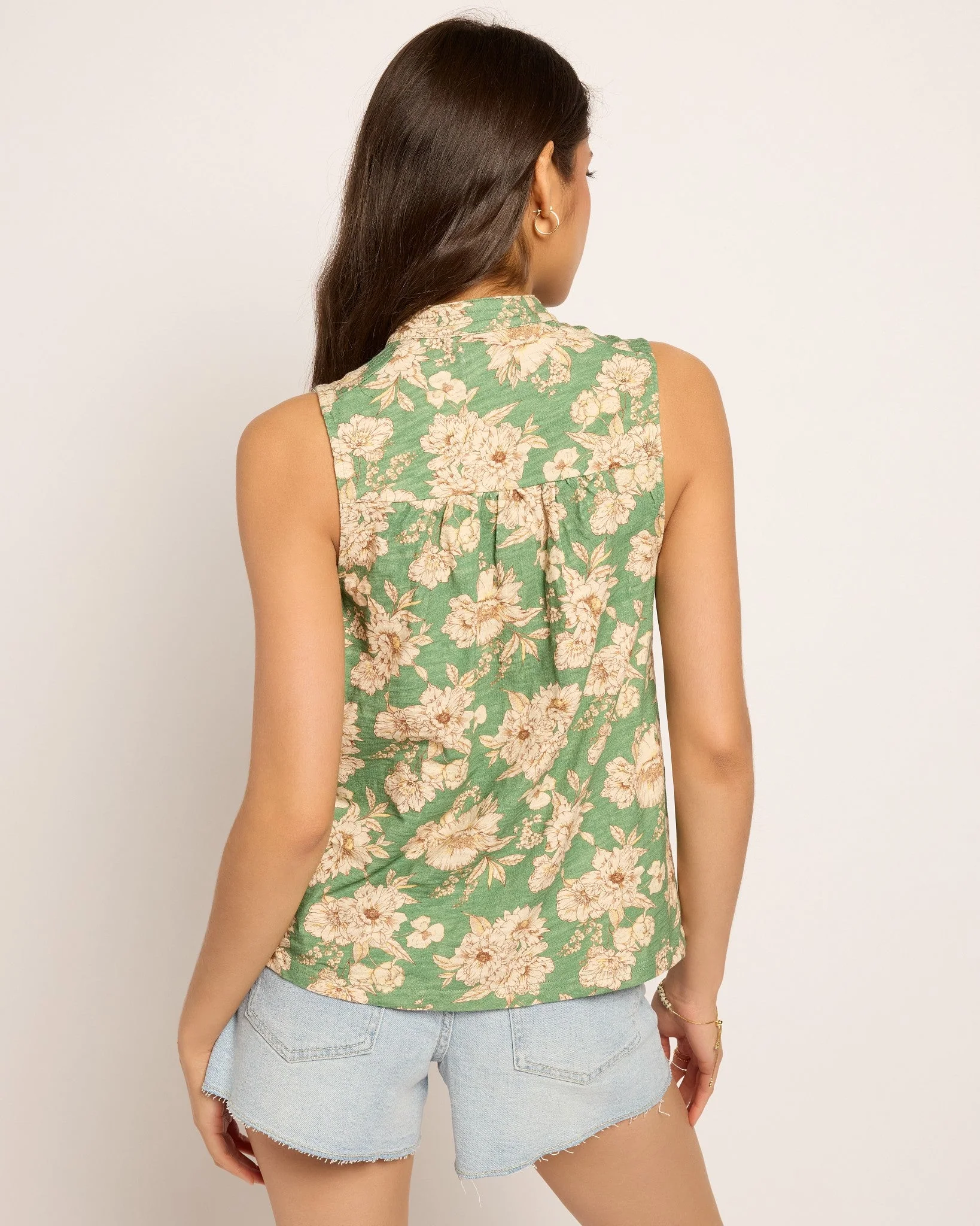 Ollie Floral Sleeveless Top - Image 2