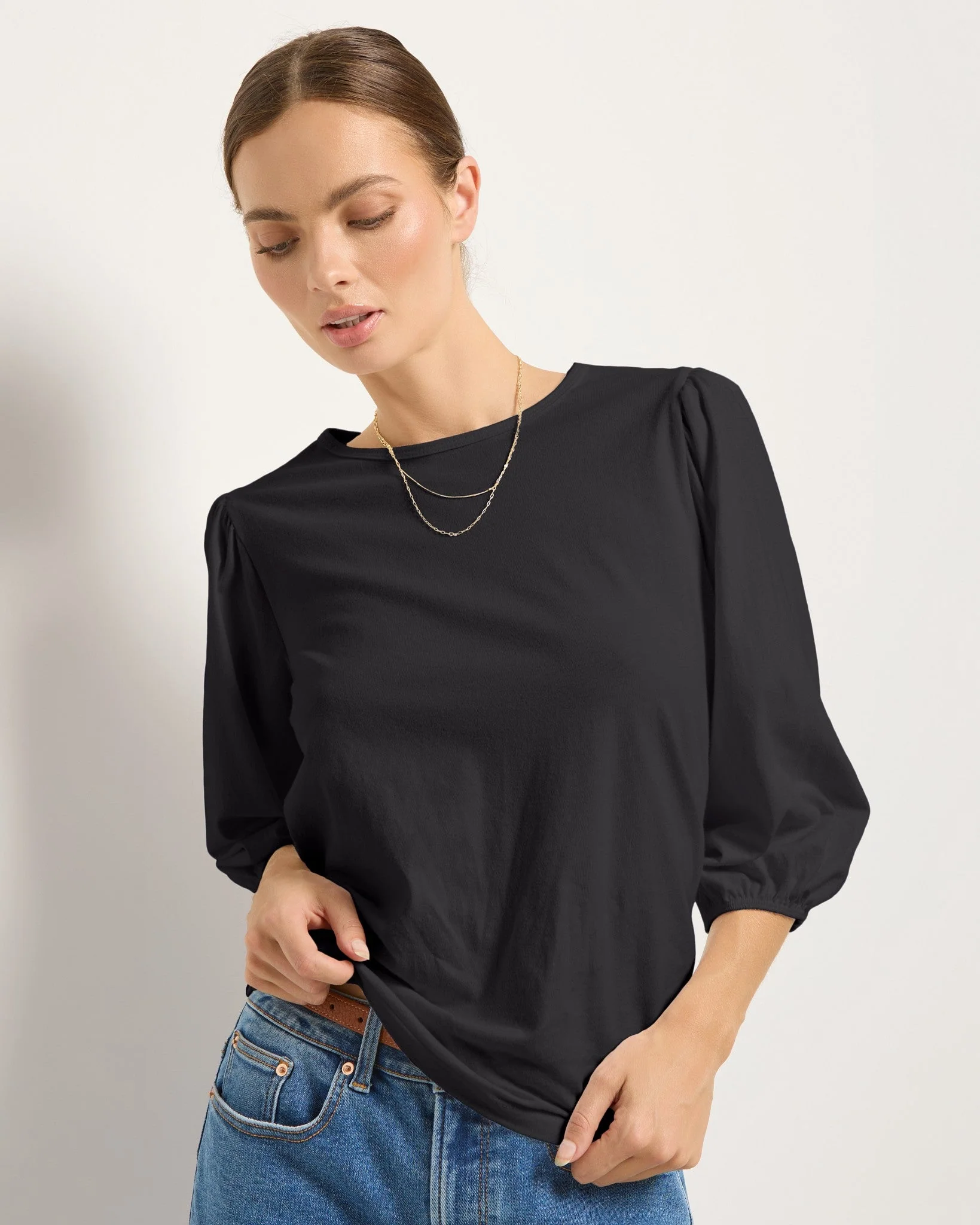 Orchid Peasant Sleeve Top - Image 10