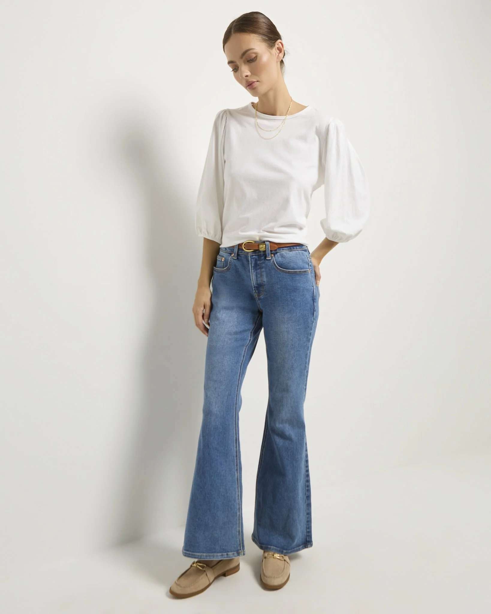 Orchid Peasant Sleeve Top - Image 4