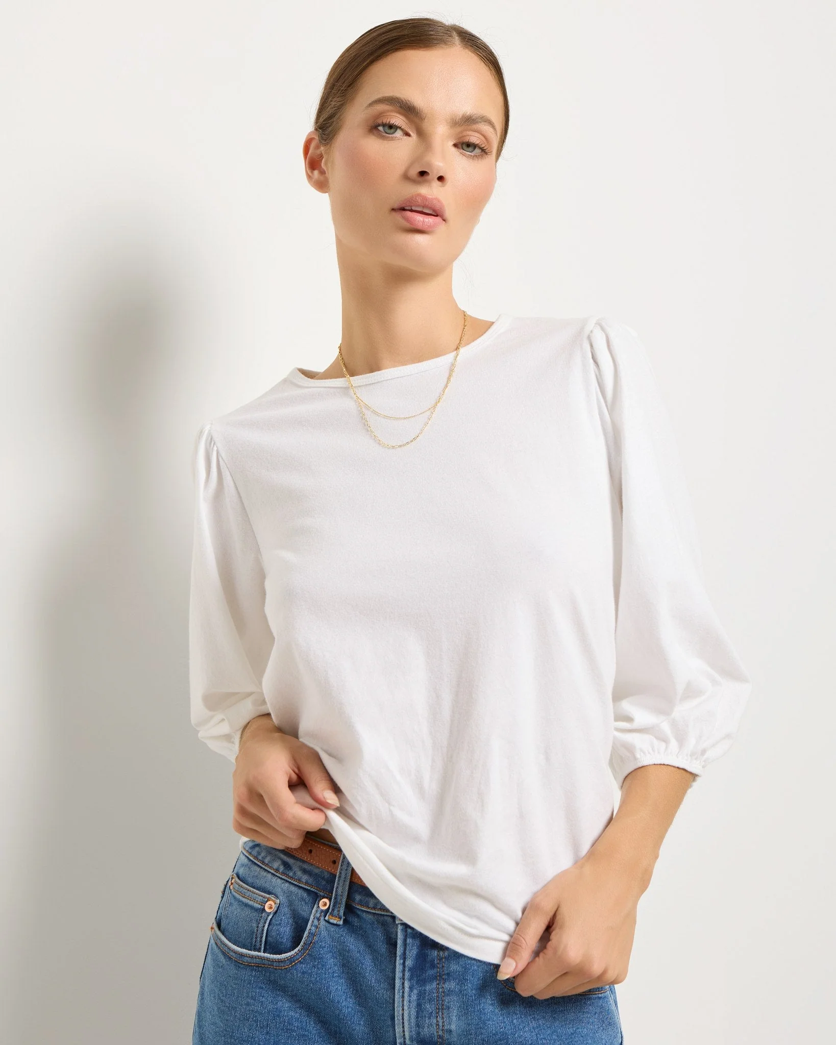 Orchid Peasant Sleeve Top - Image 5