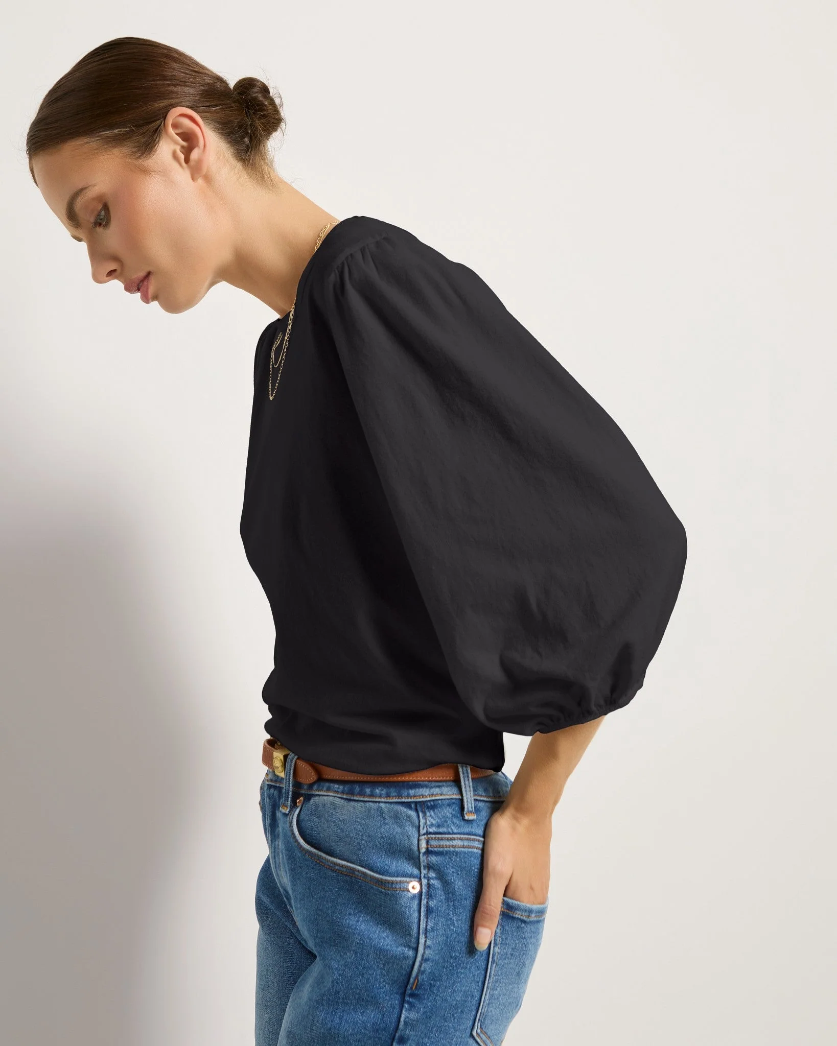 Orchid Peasant Sleeve Top - Image 8