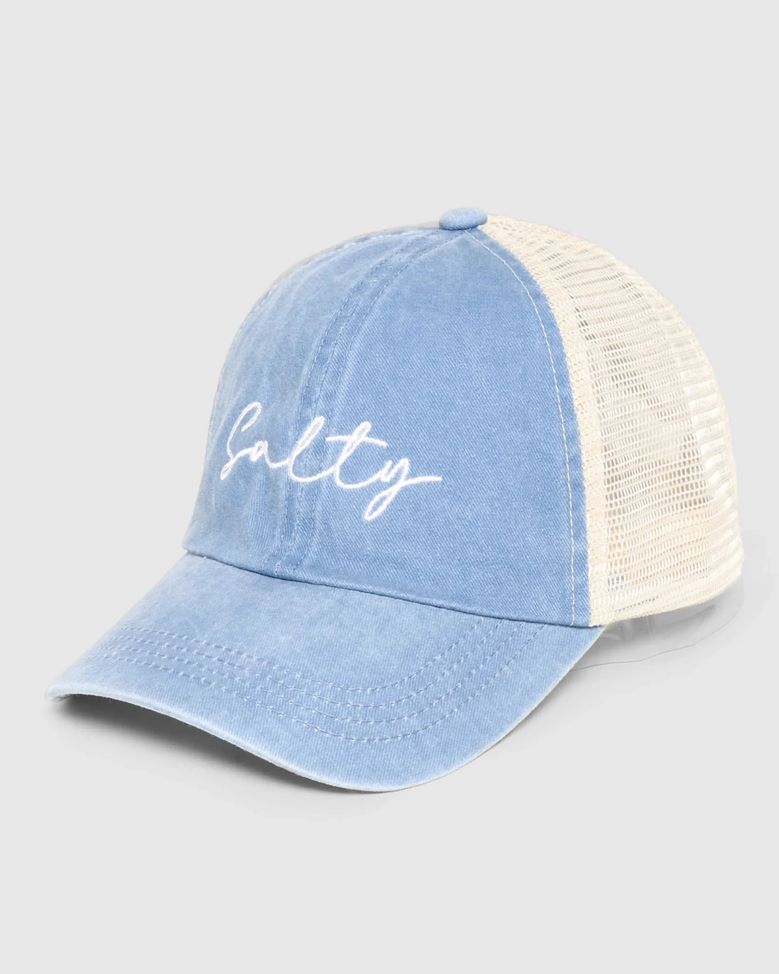 Mesh Back "Salty" Baseball Cap - Image 2