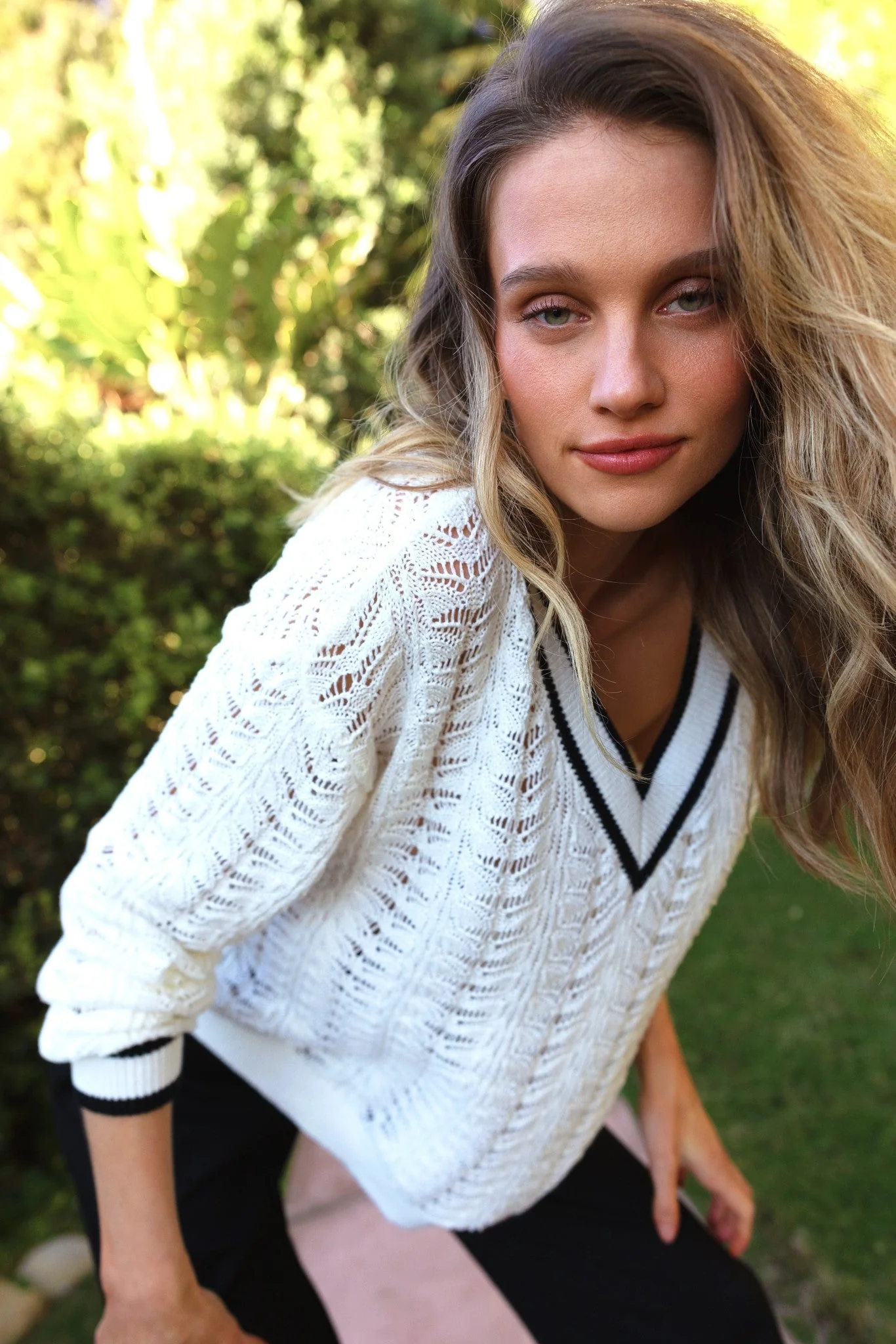 Sandyshores Pointelle Sweater - Image 5