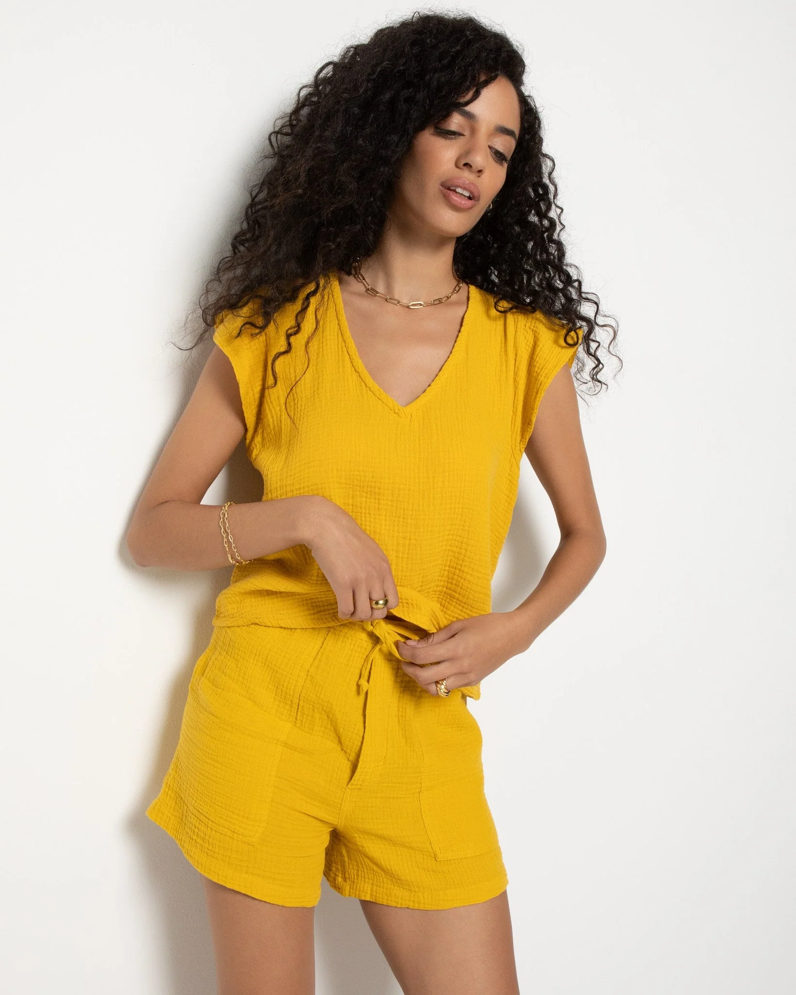 Seafoam Gauze Shorts - Image 8
