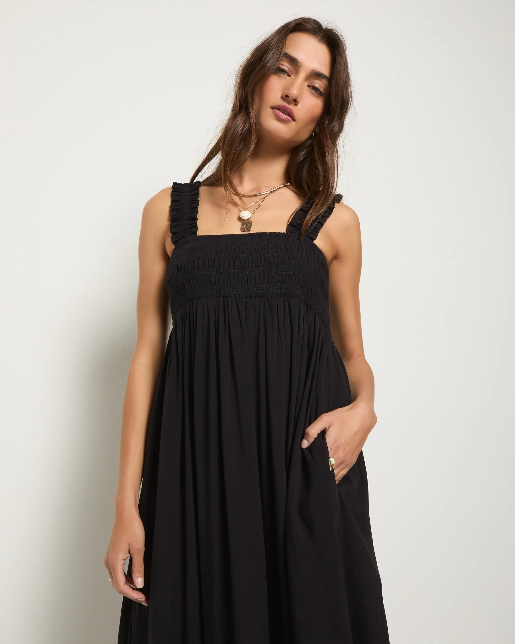 Serene Smocked Maxi Dress - Image 5