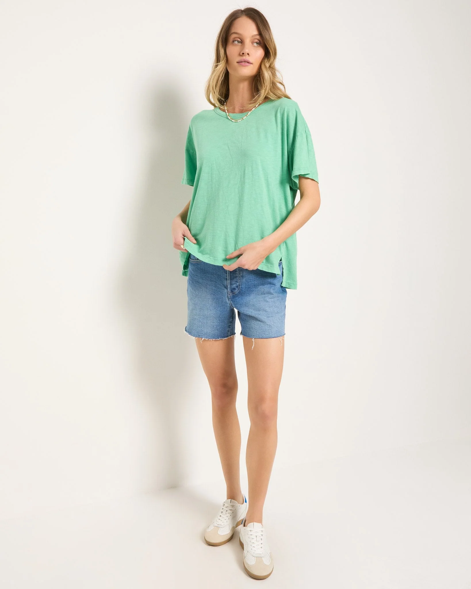 Elle Boyfriend Denim Shorts - Image 7